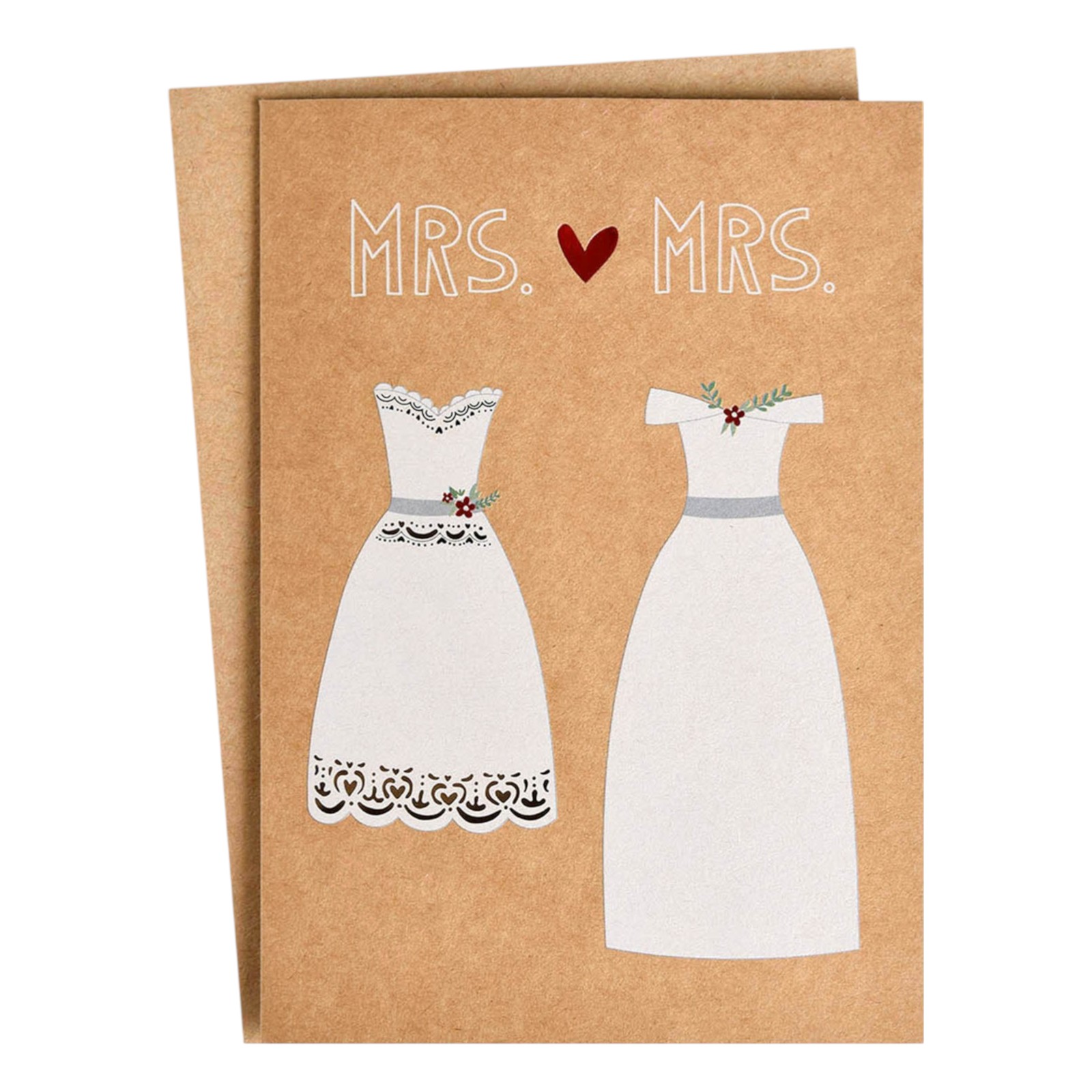 Klappkarte Mrs & Mrs