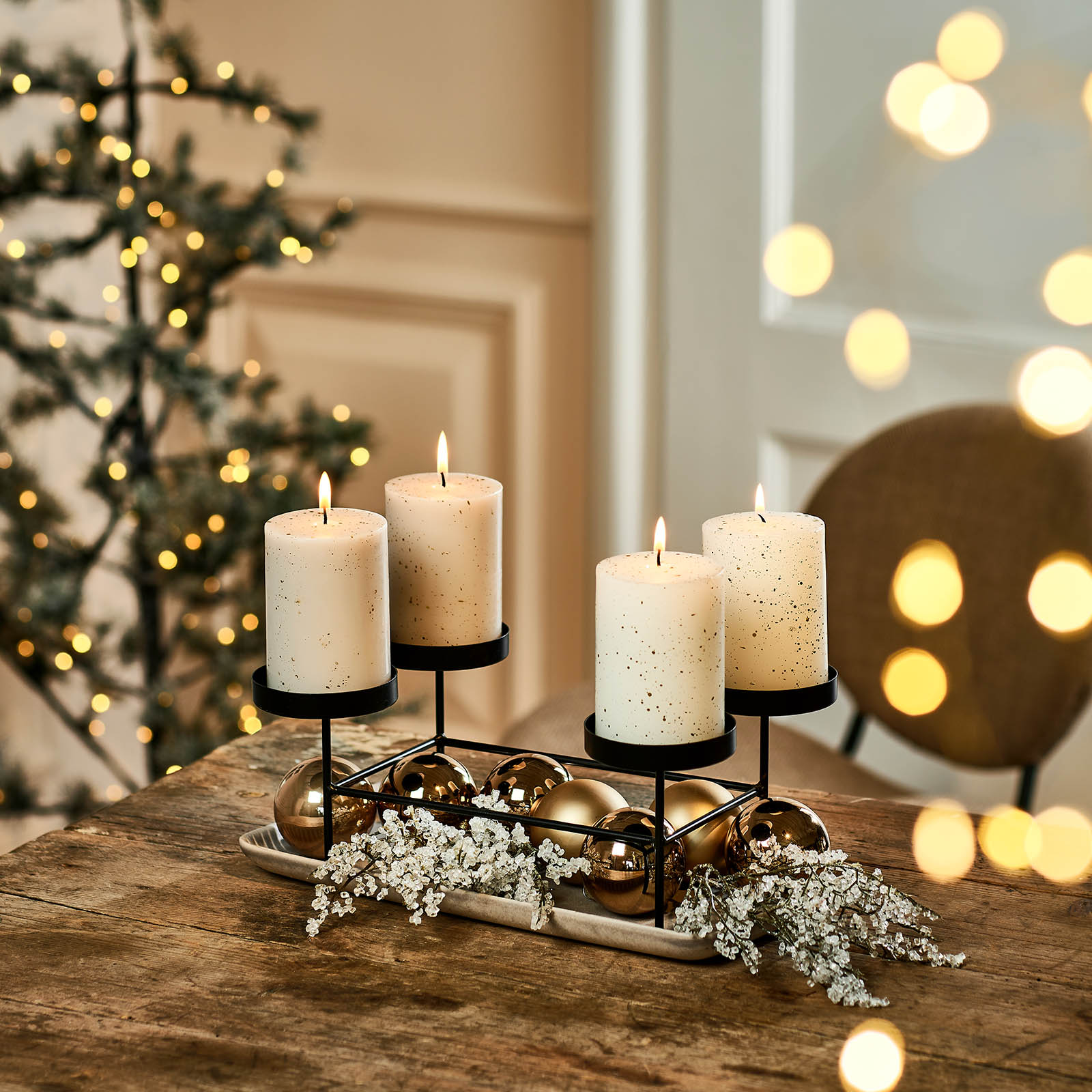 Glas-Weihnachtskugel-Set