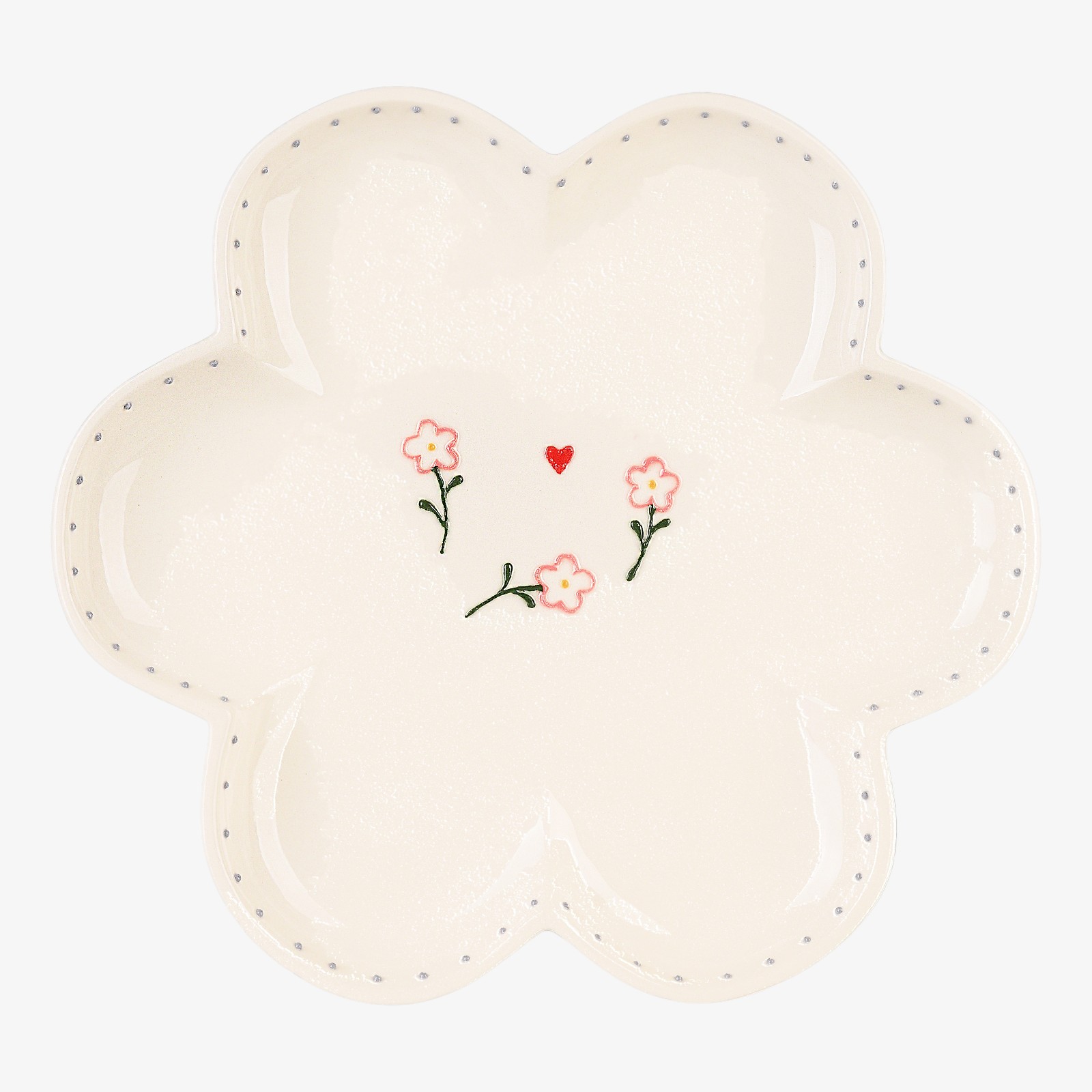 Servierplatte Blume