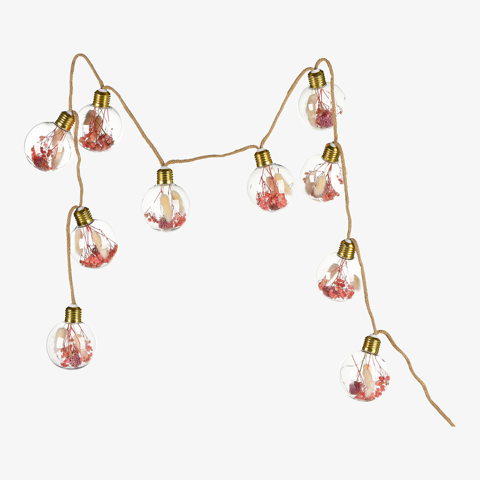 Outdoor-Lichterkette Trockenblumen