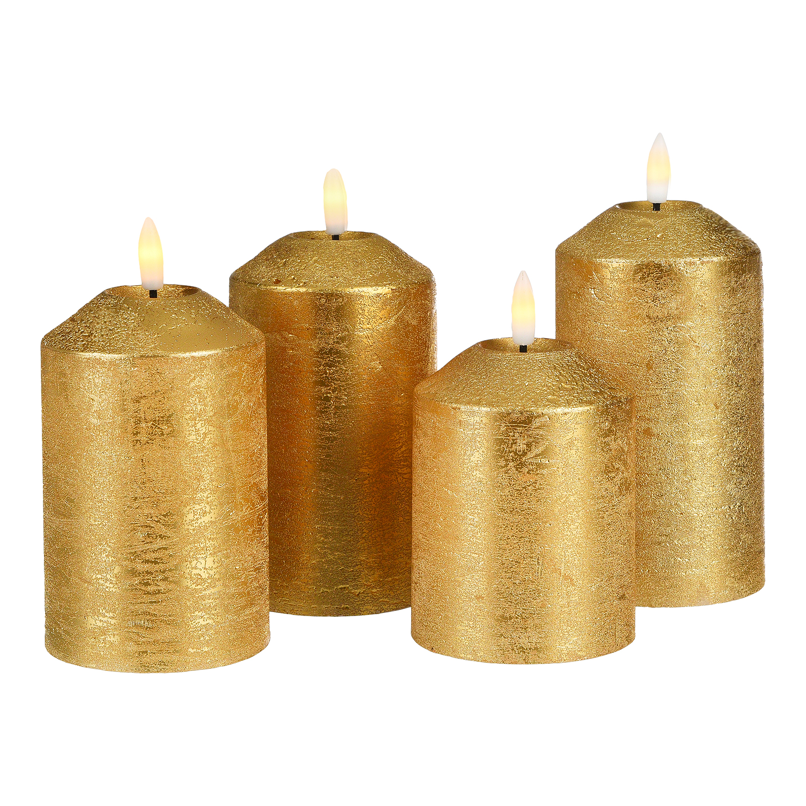 LED-Stumpenkerzen-Set