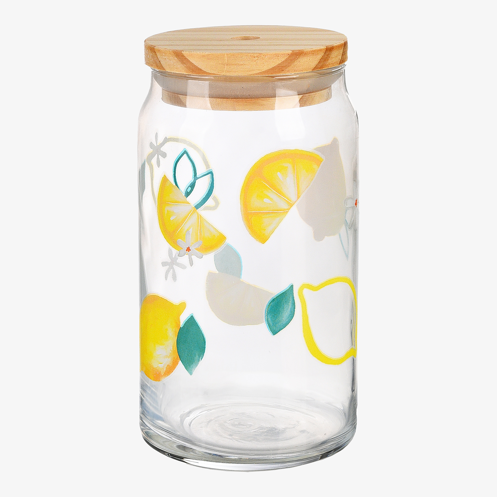 Wasserglas Citron mit Deckel