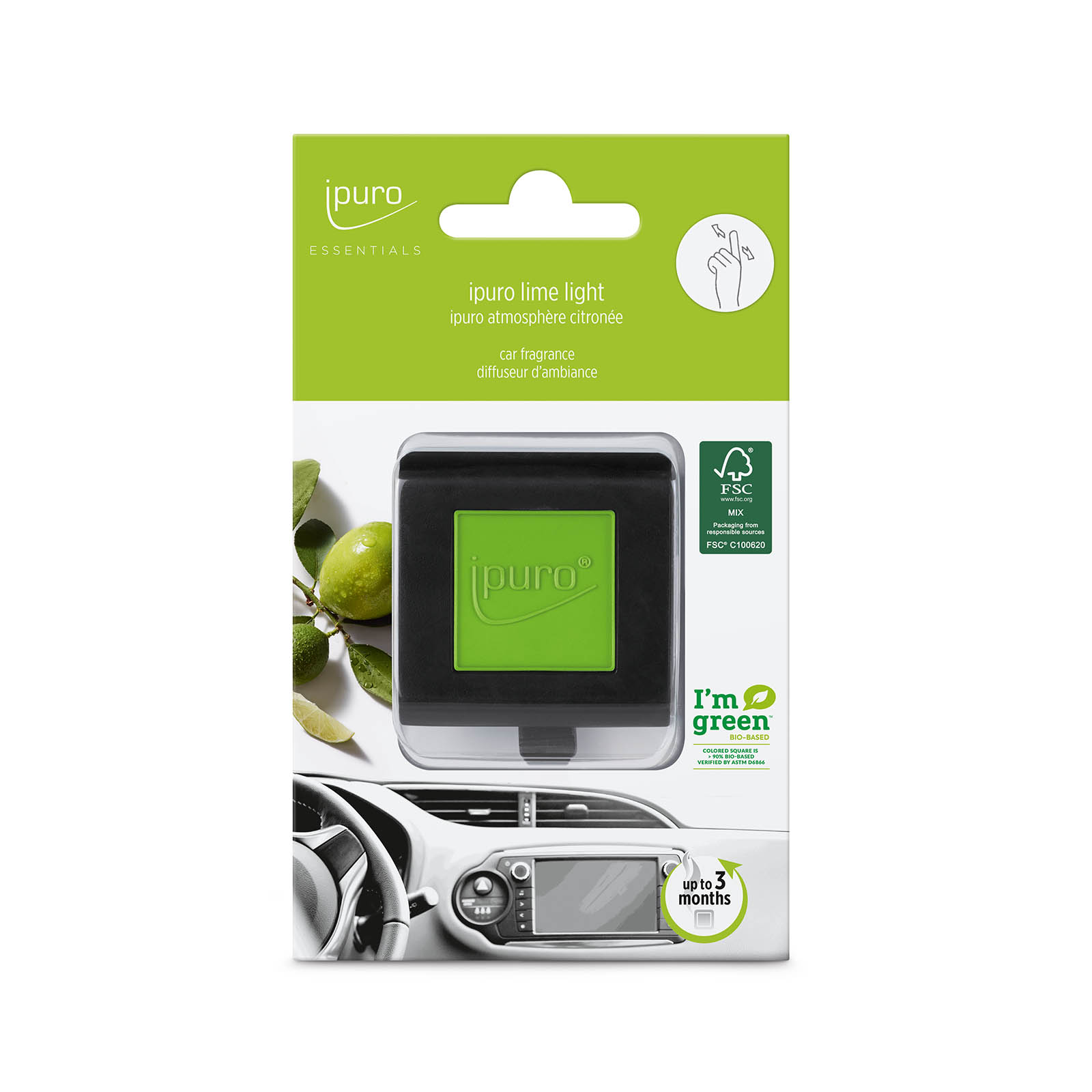 ipuro ESSENTIALS Autoduft Lime Light