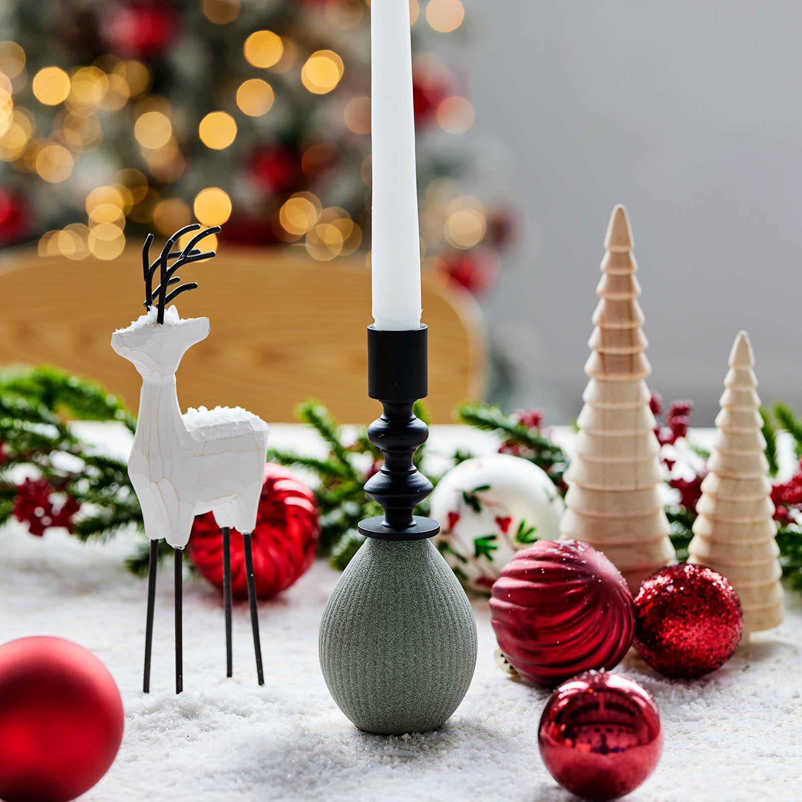 Glas-Weihnachtskugel-Set Wirbel