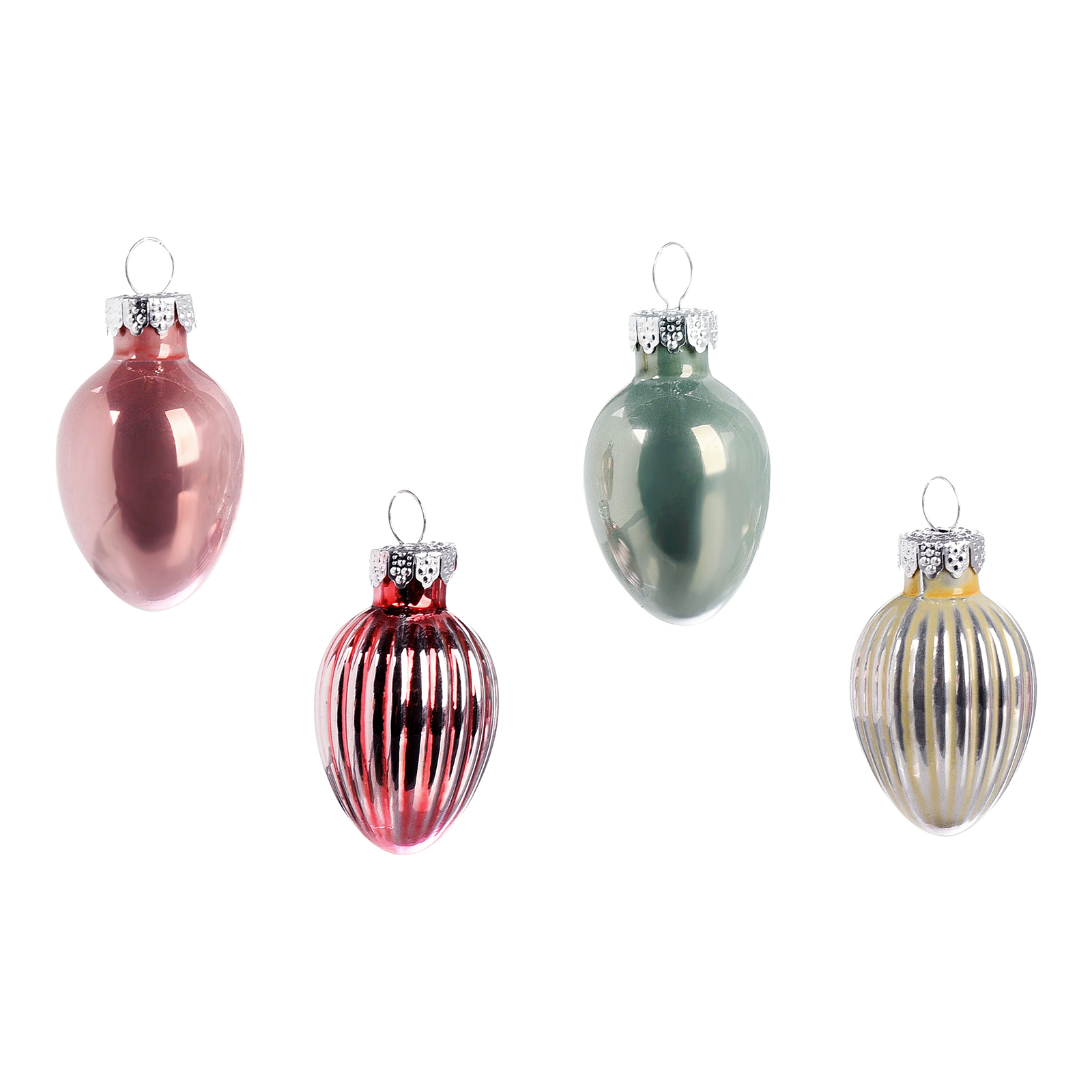 Glas-Deko-Anhänger-Set Eier