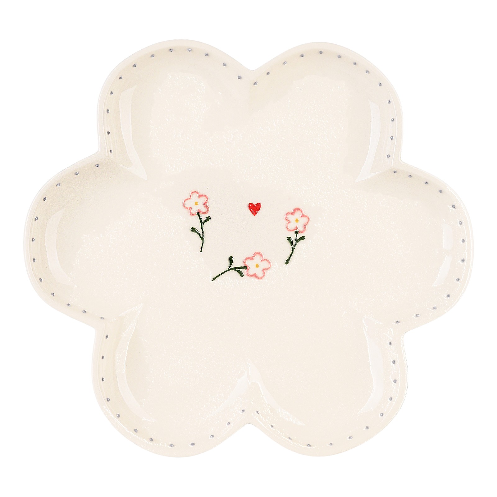 Servierplatte Blume