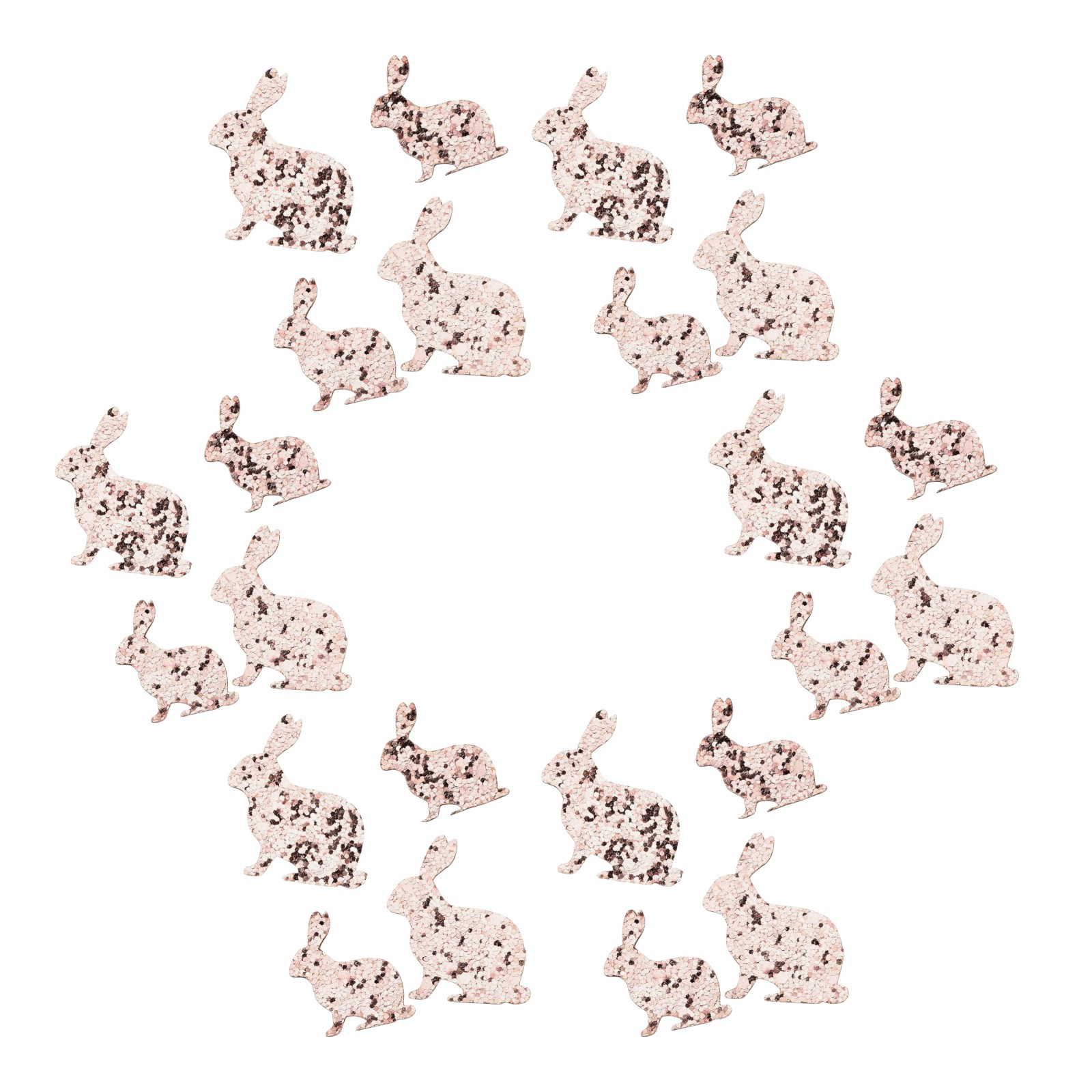 Glitzer-Sticker-Set Hase