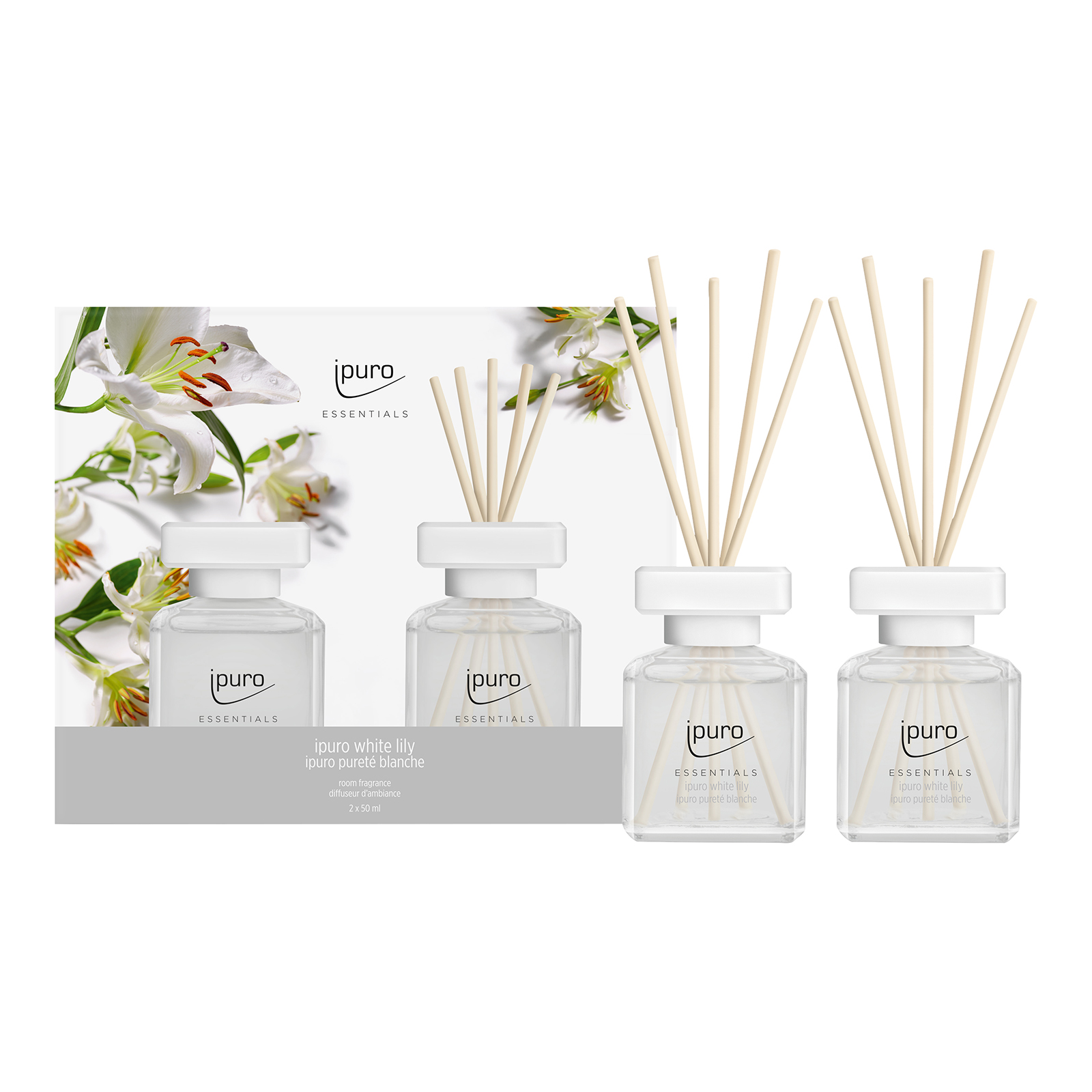 ipuro ESSENTIALS Raumduft-Set White Lily
