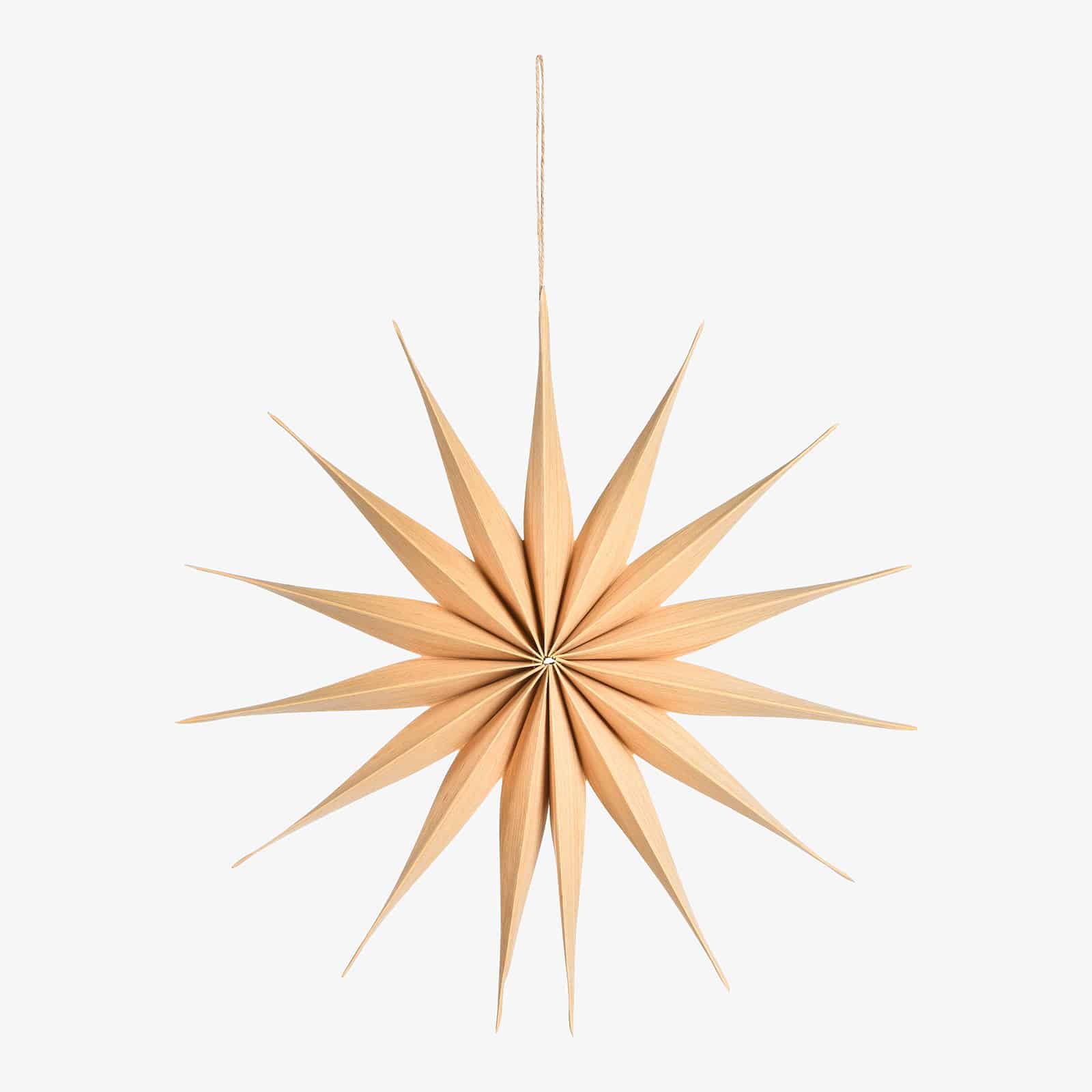 Deko-Papierstern Wooden