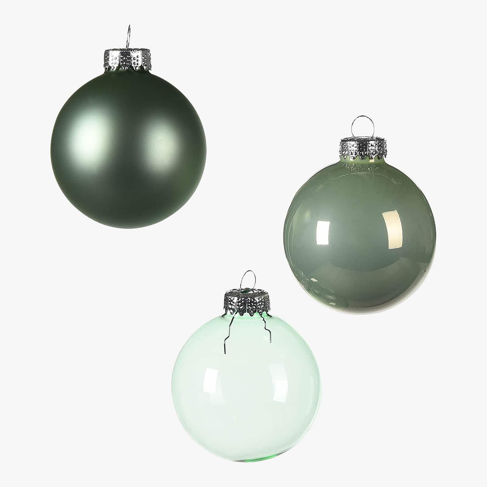 Glas-Weihnachtskugel-Set