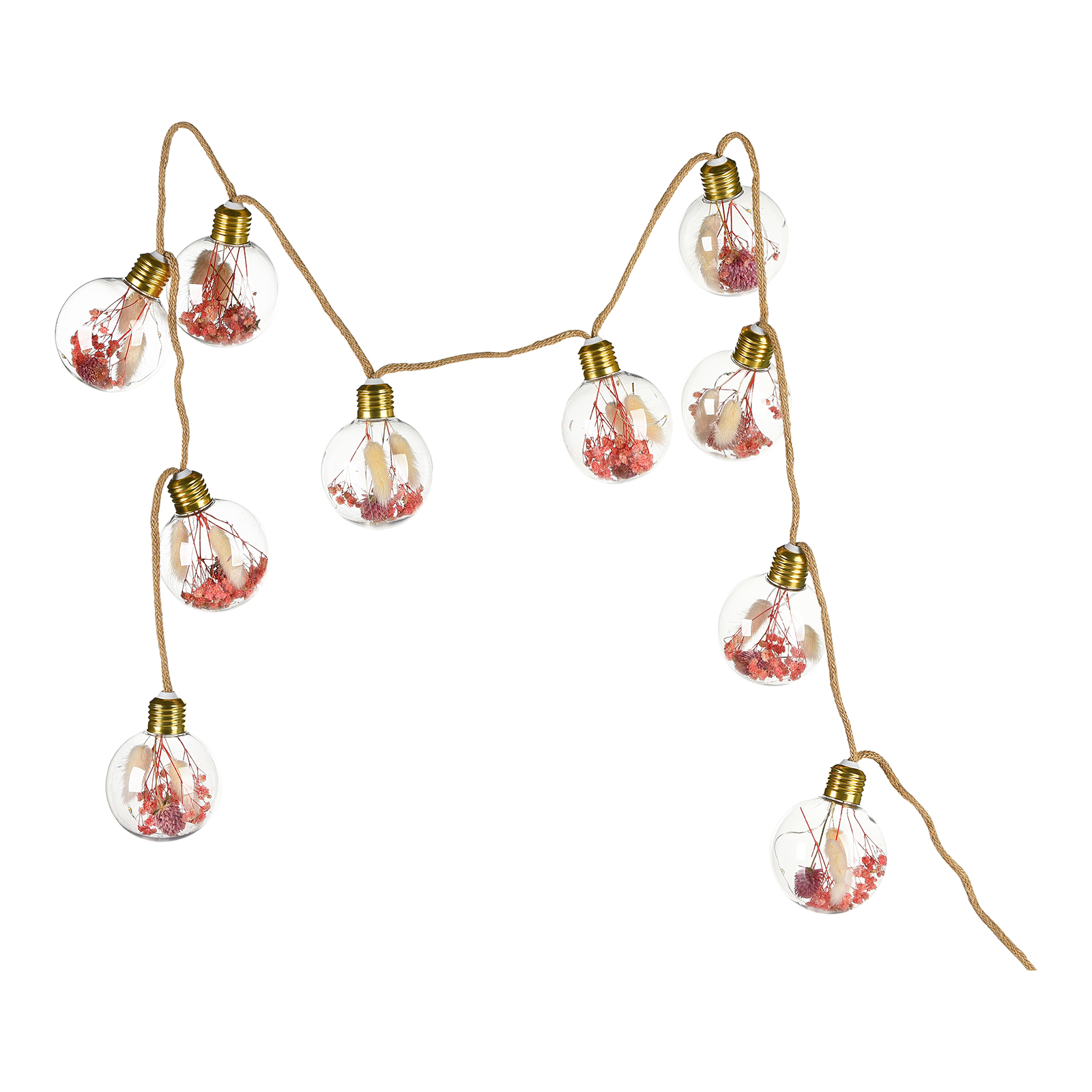 Outdoor-Lichterkette Trockenblumen