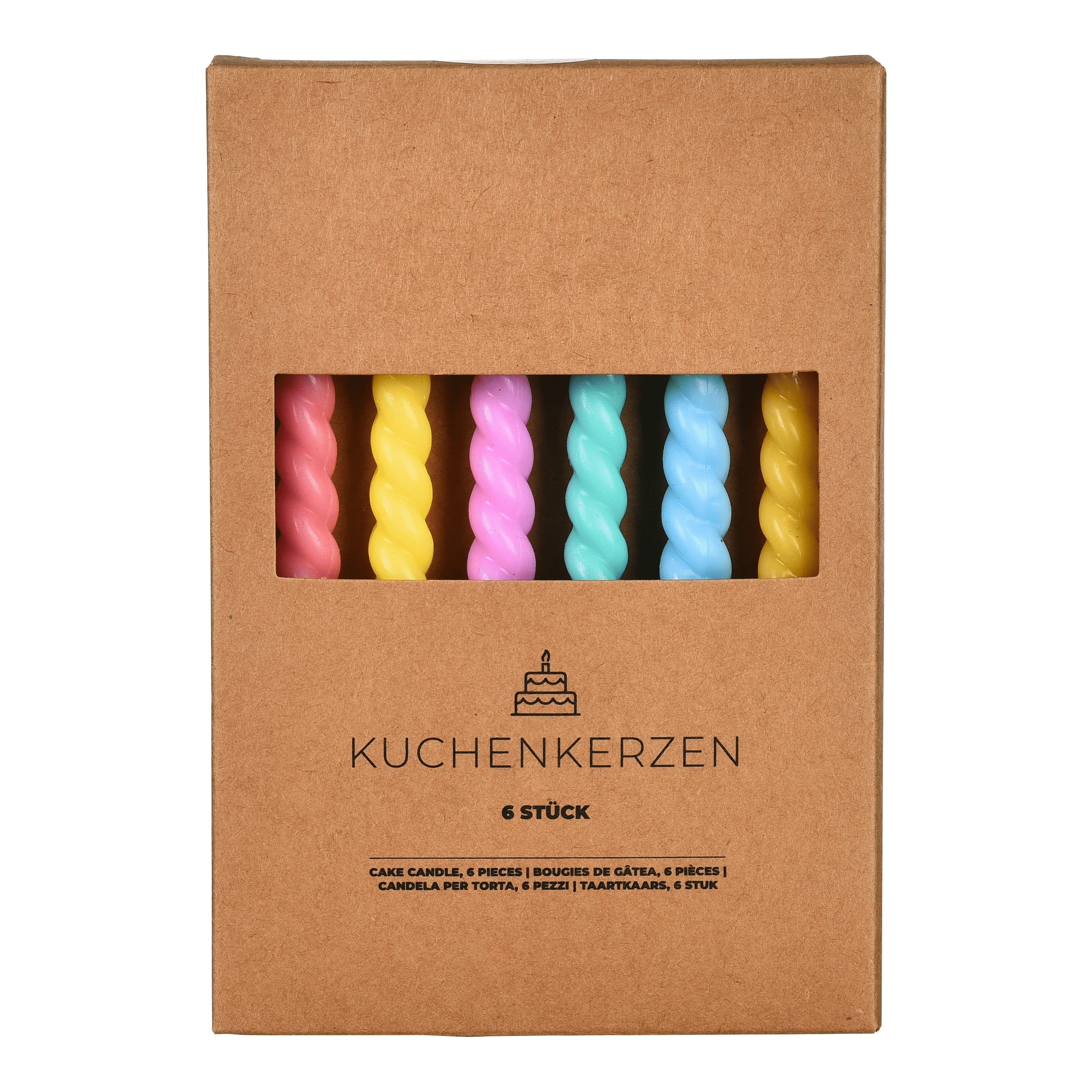 Kuchenkerzen-Set Twisted