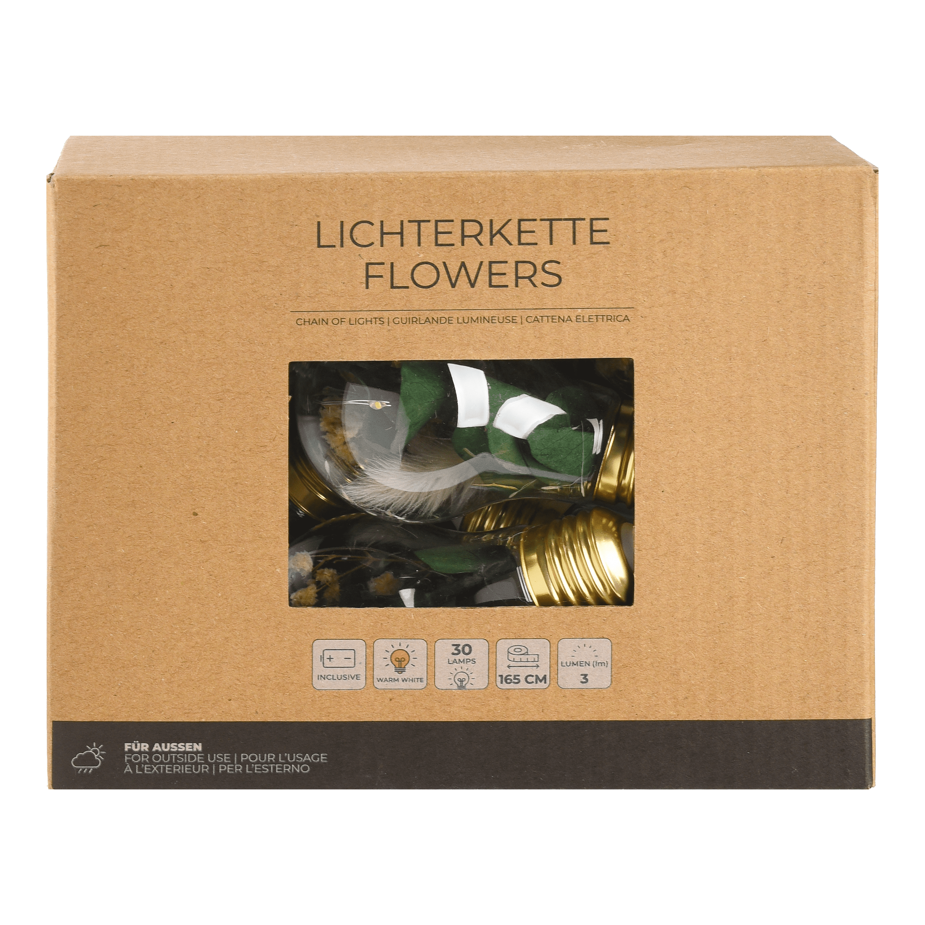 In- & Outdoor-Lichterkette Flowers