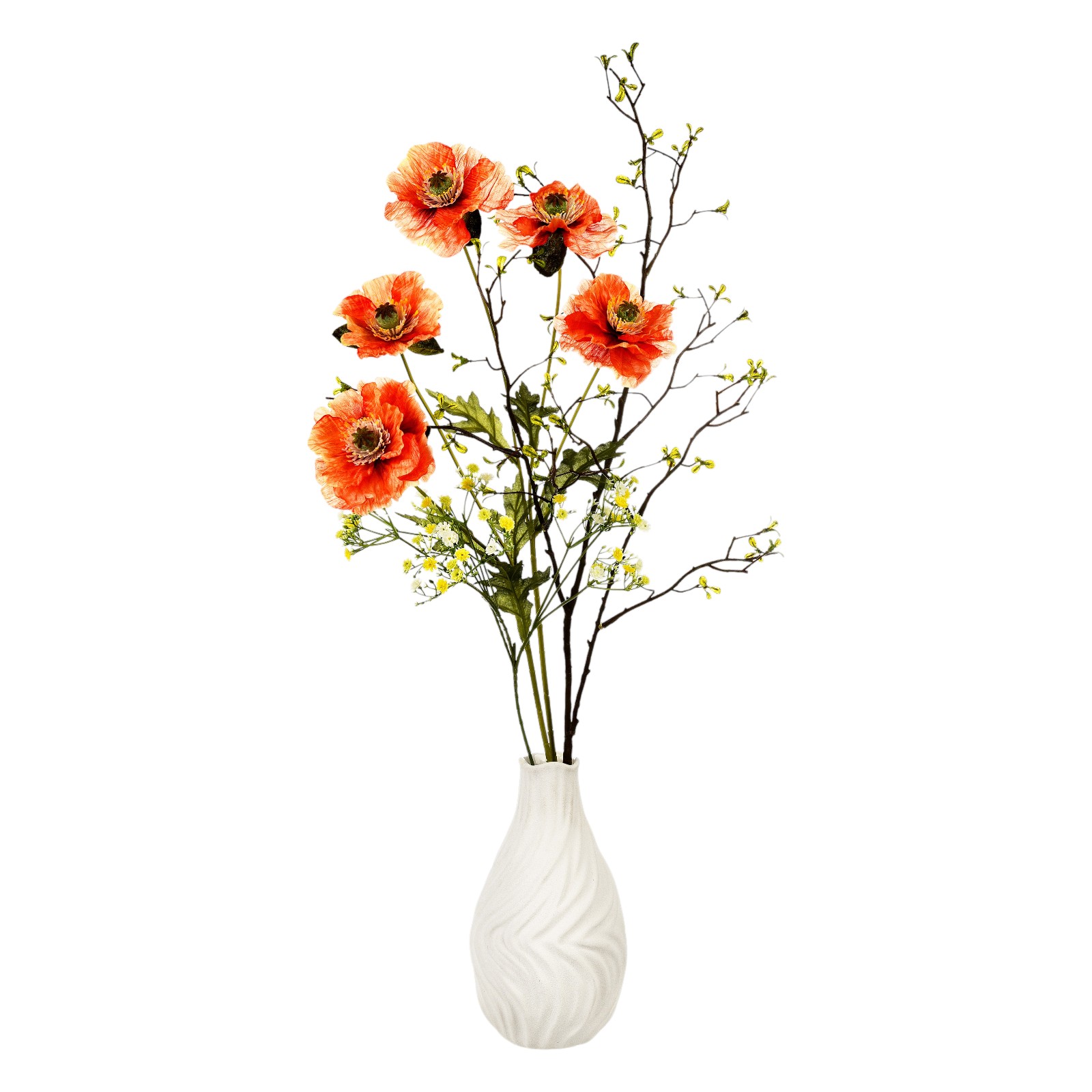 Kunstblumen-Arrangement mit Vase