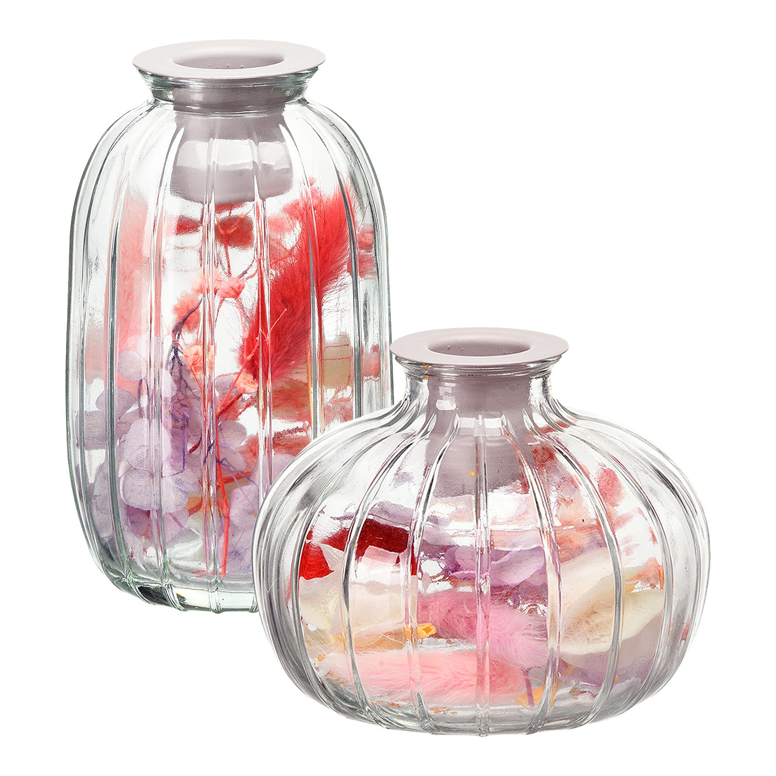 Stabkerzenhalter-Set Blumen