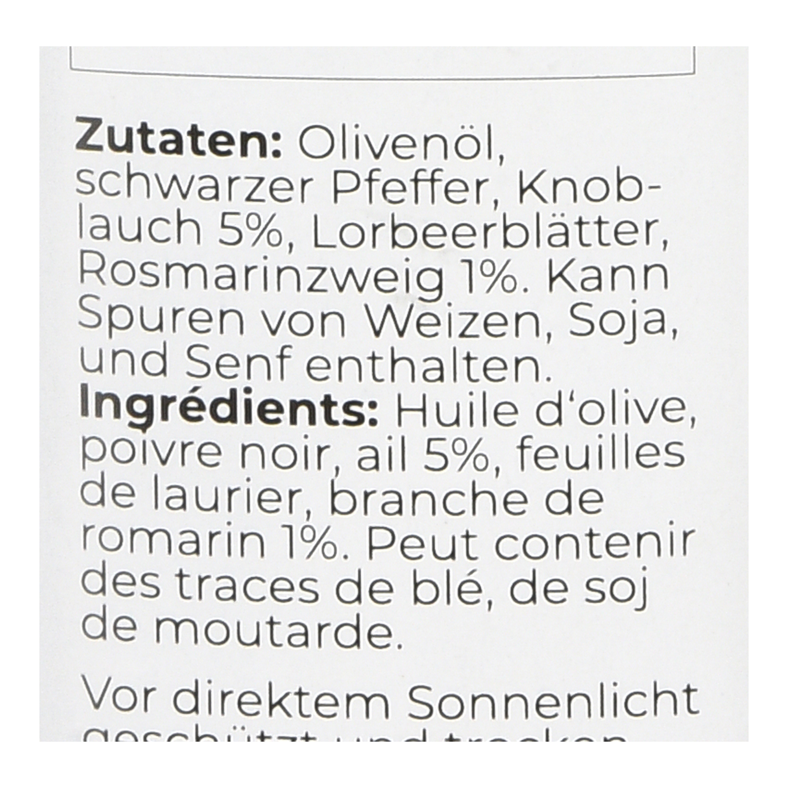 Olivenöl Knoblauch & Rosmarin