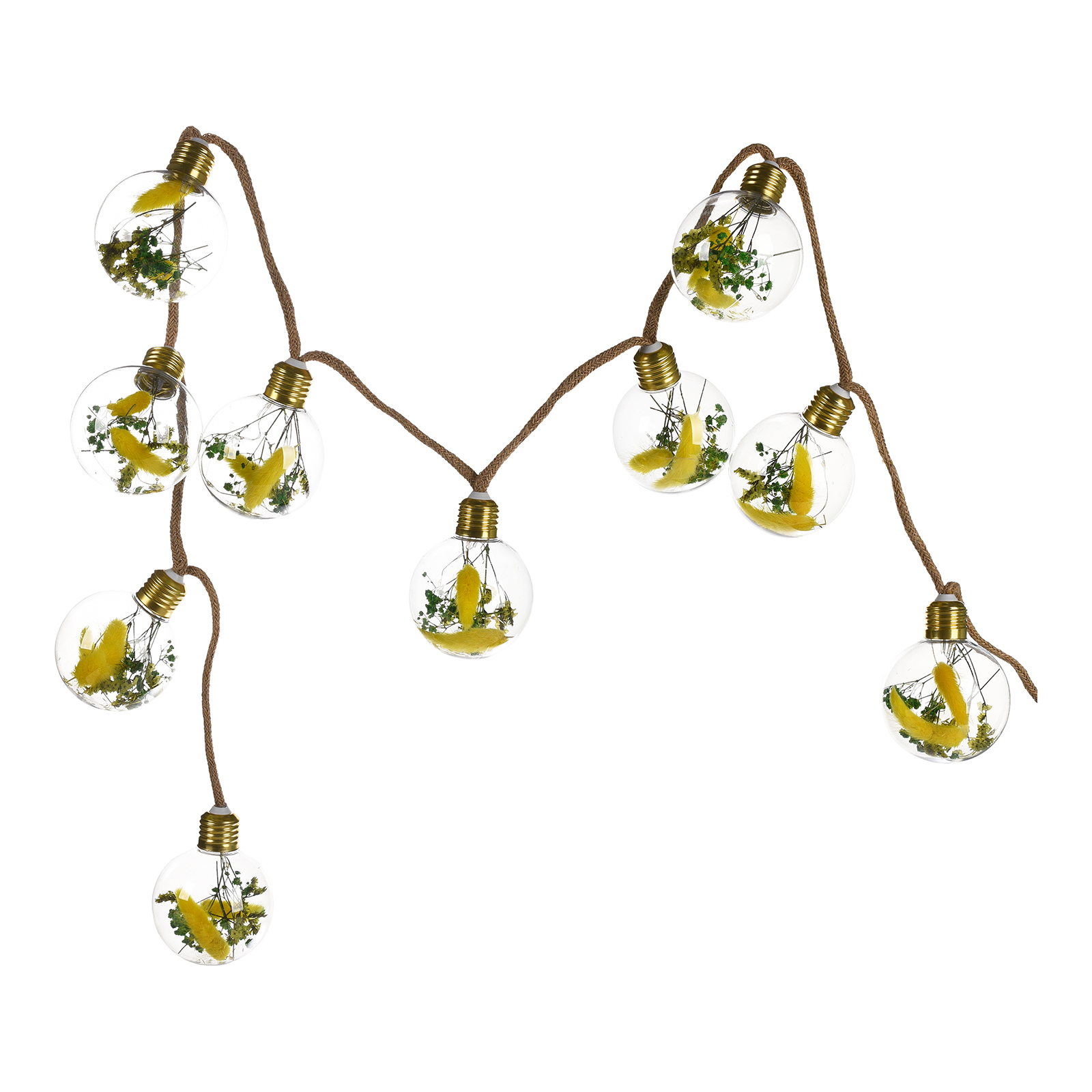Outdoor-Lichterkette Trockenblumen