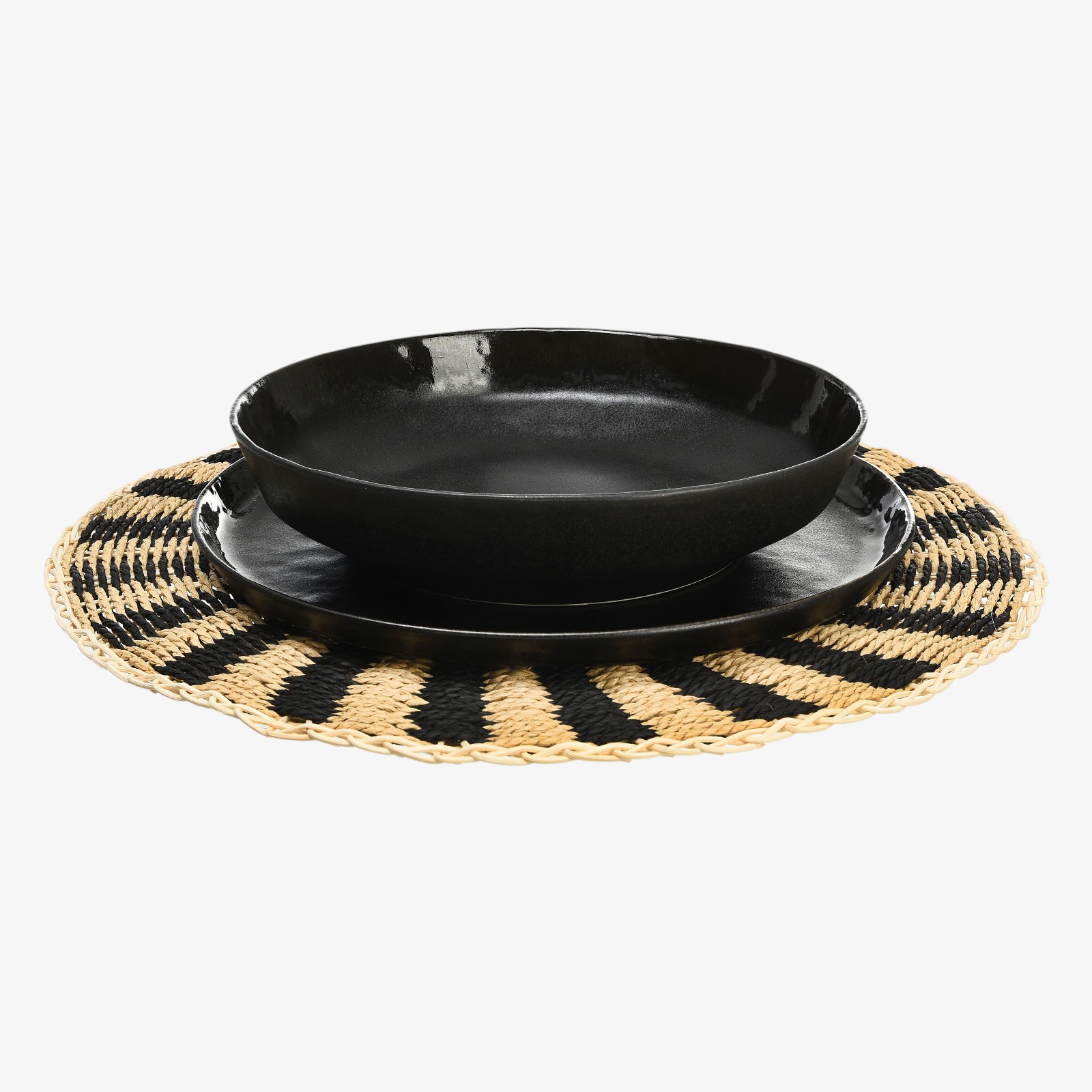 Geschirr-Set Yora mit Tischset Stroke