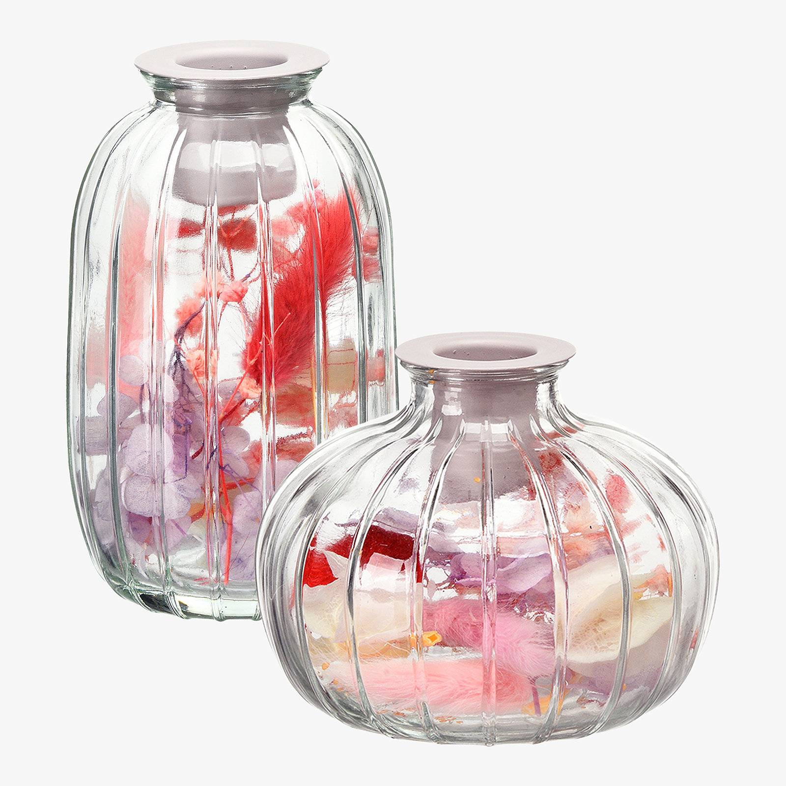 Stabkerzenhalter-Set Blumen