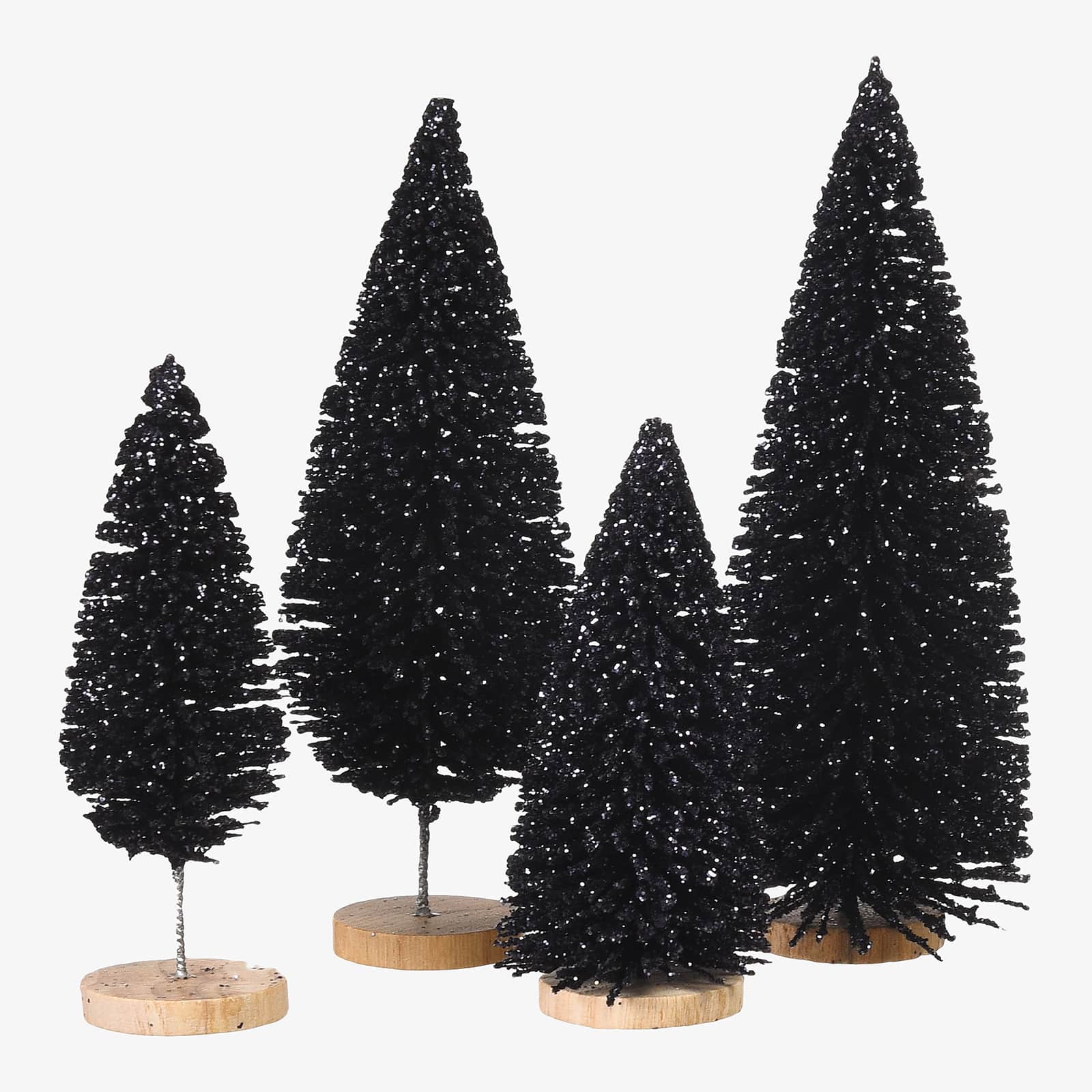 Deko-Objekt-Set Glitzer-Baum