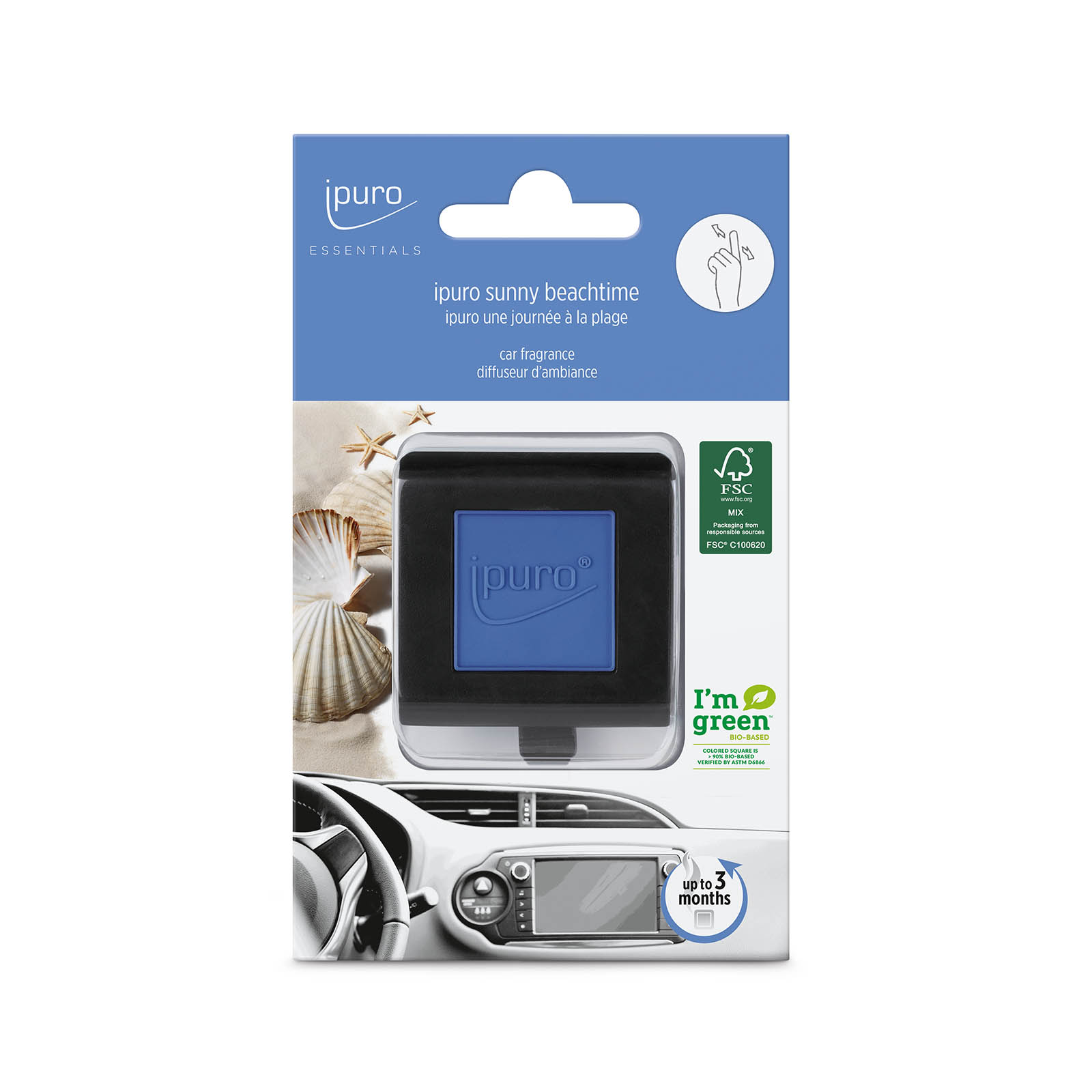 ipuro ESSENTIALS Autoduft Sunny Beachtime