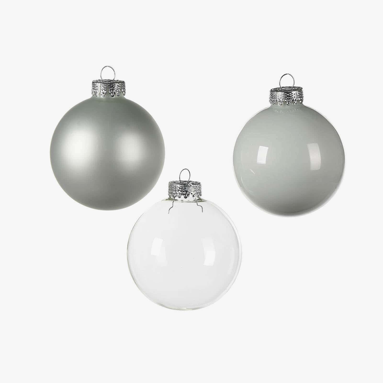 Glas-Weihnachtskugel-Set