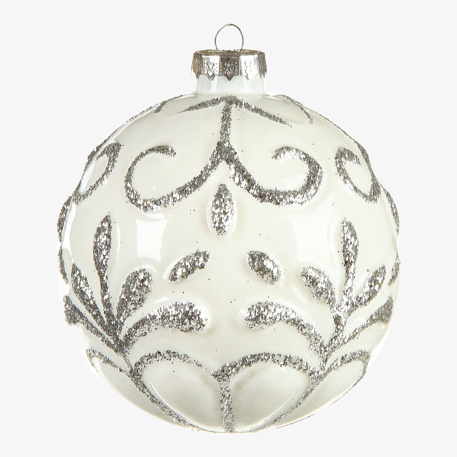 Glas-Weihnachtskugel Relief
