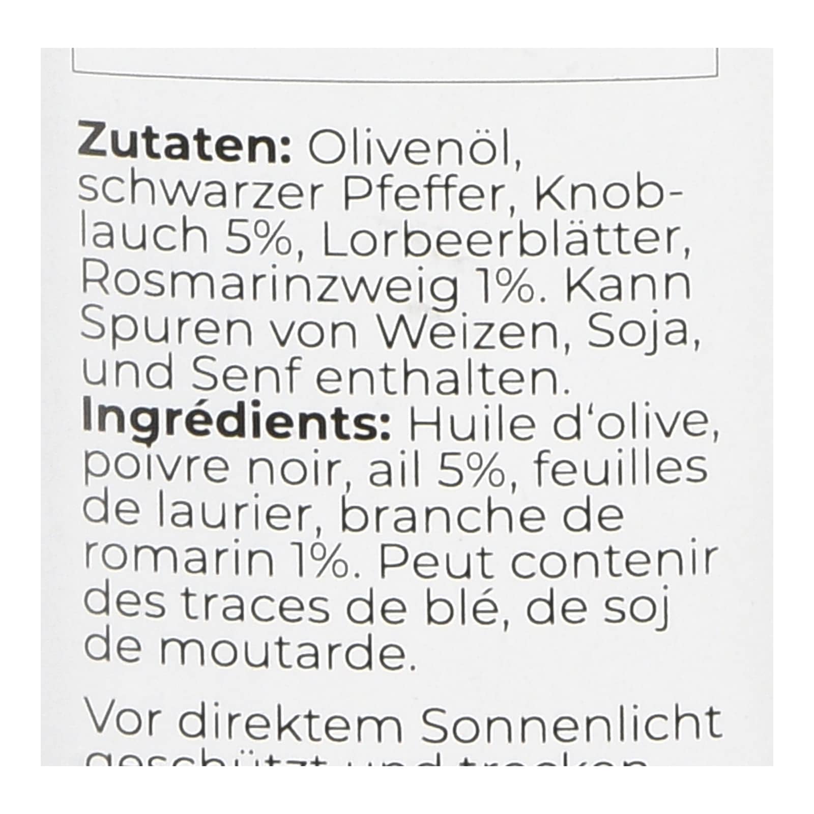 Olivenöl Knoblauch & Rosmarin