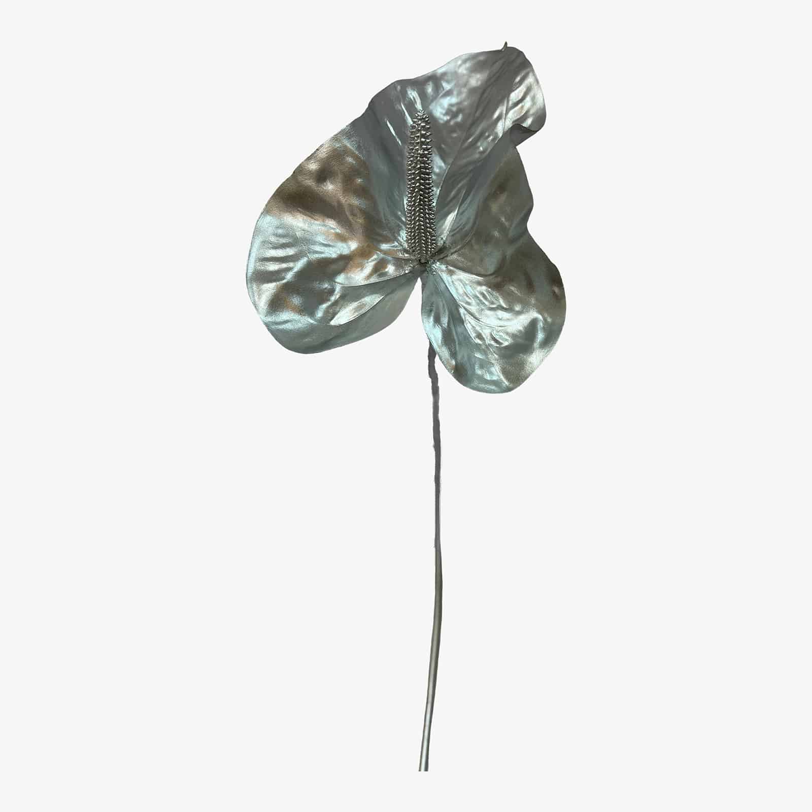 Metallic-Kunstblatt Anthurium