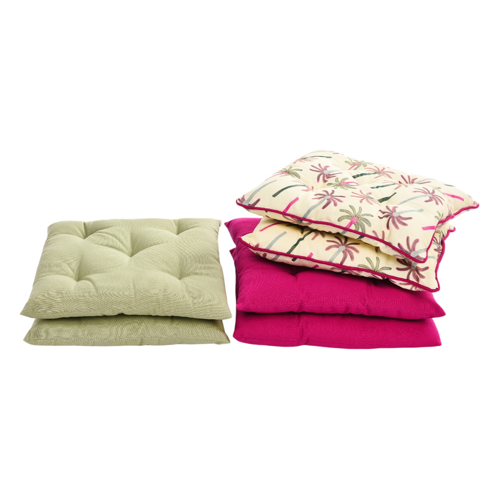 Outdoor-Sitzkissen-Set Palms & Solid