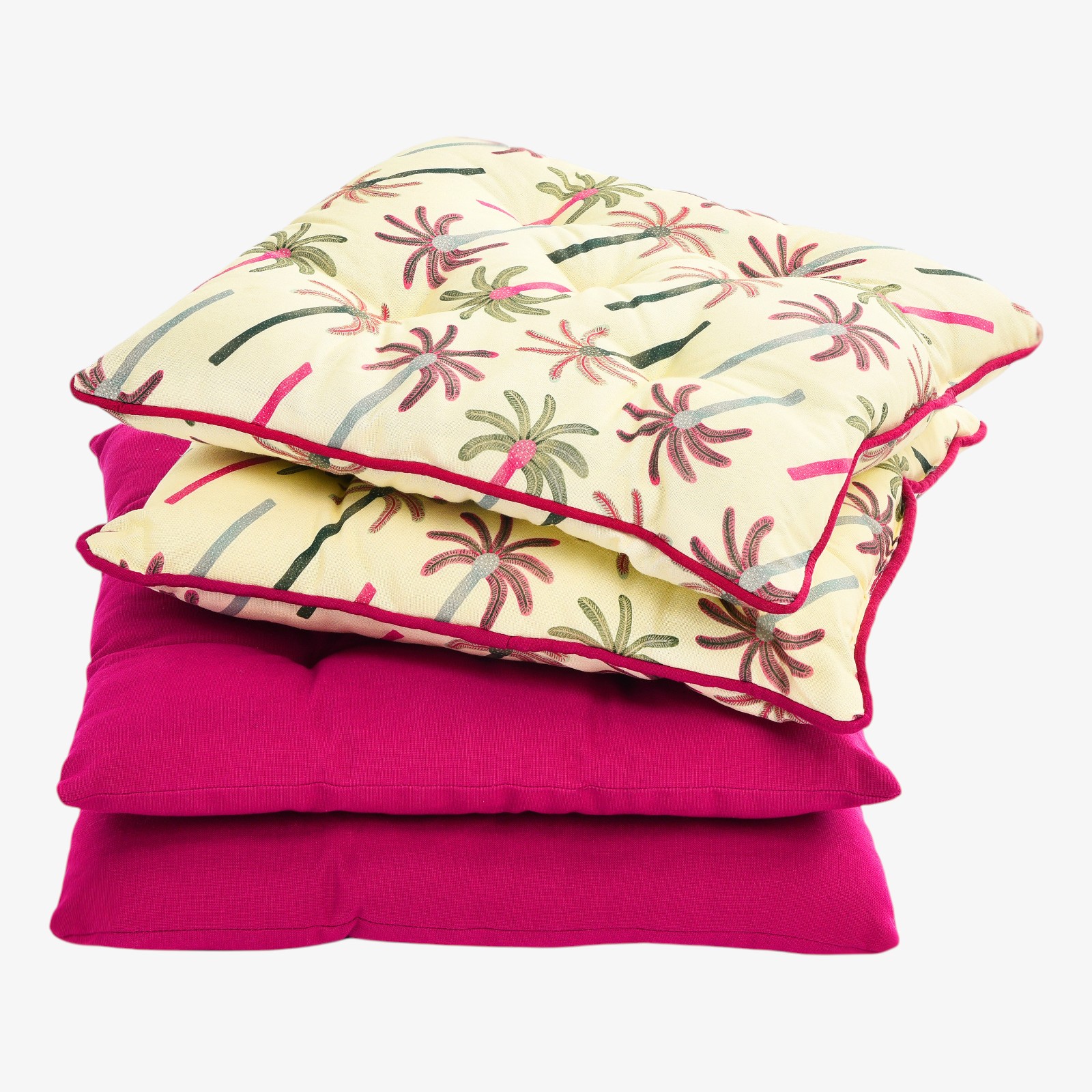 Outdoor-Sitzkissen-Set Palms & Solid