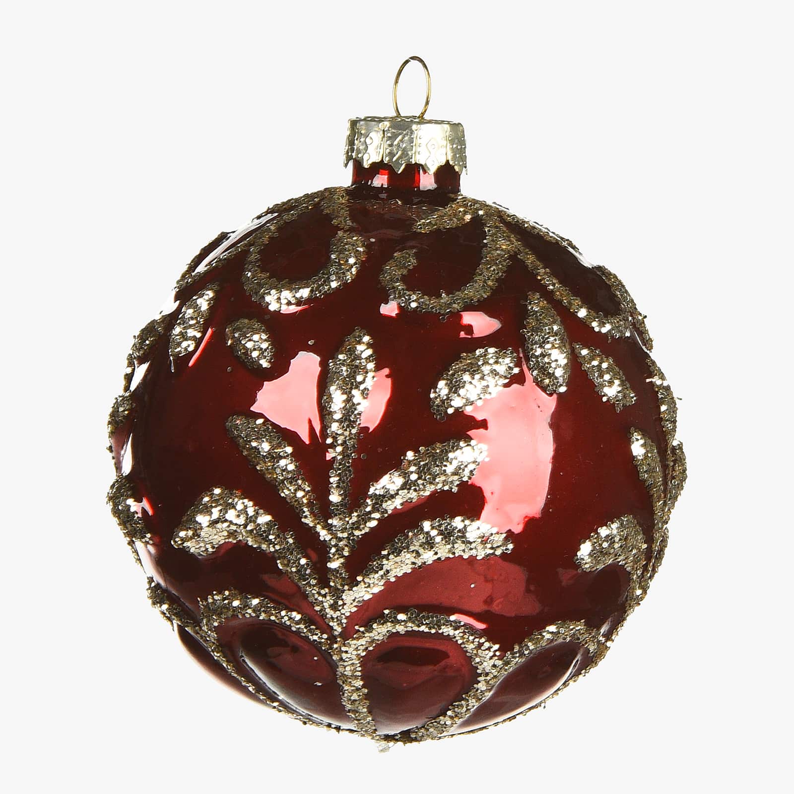 Glas-Weihnachtskugel Relief