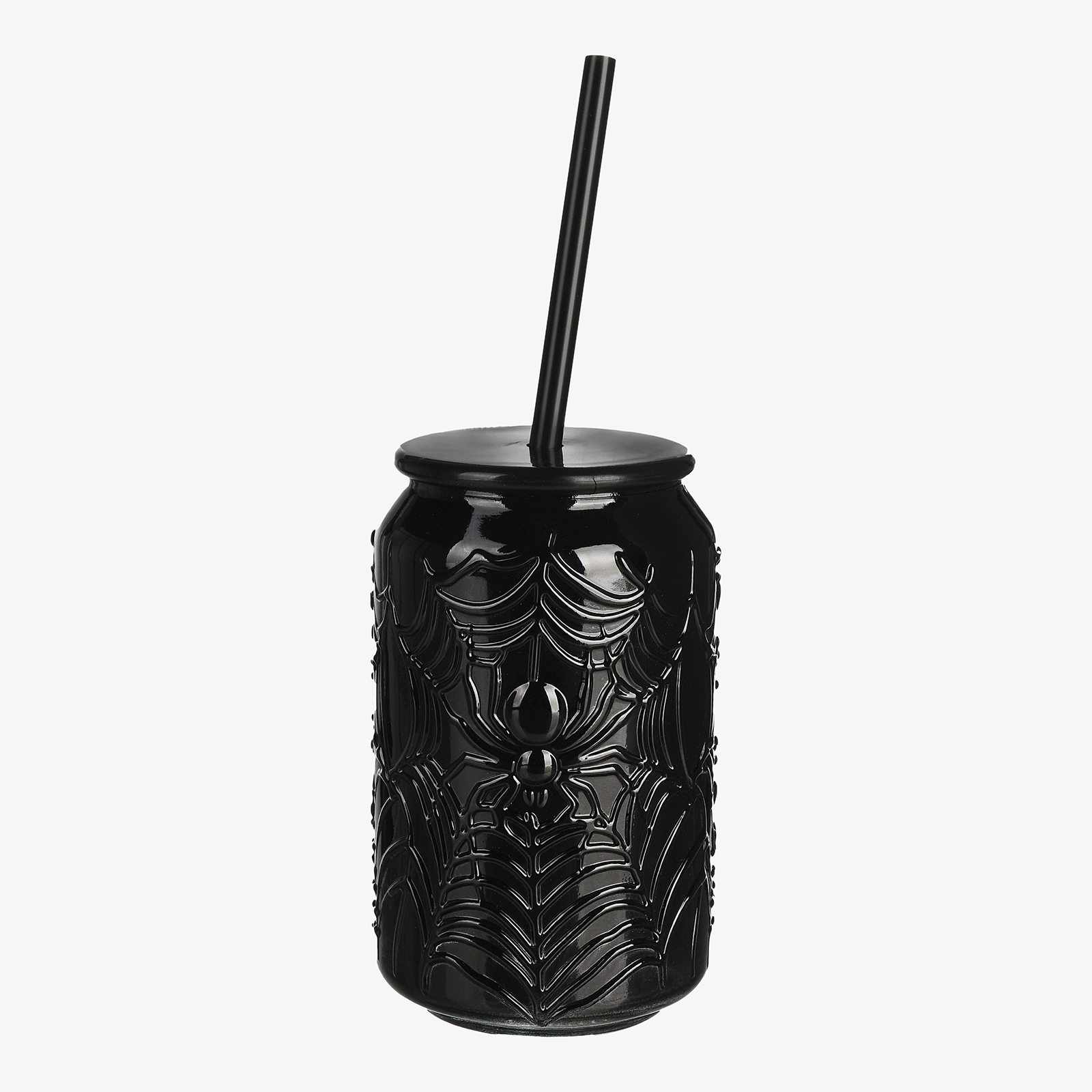 Trinkgefäß Spinne mit Trinkhalm