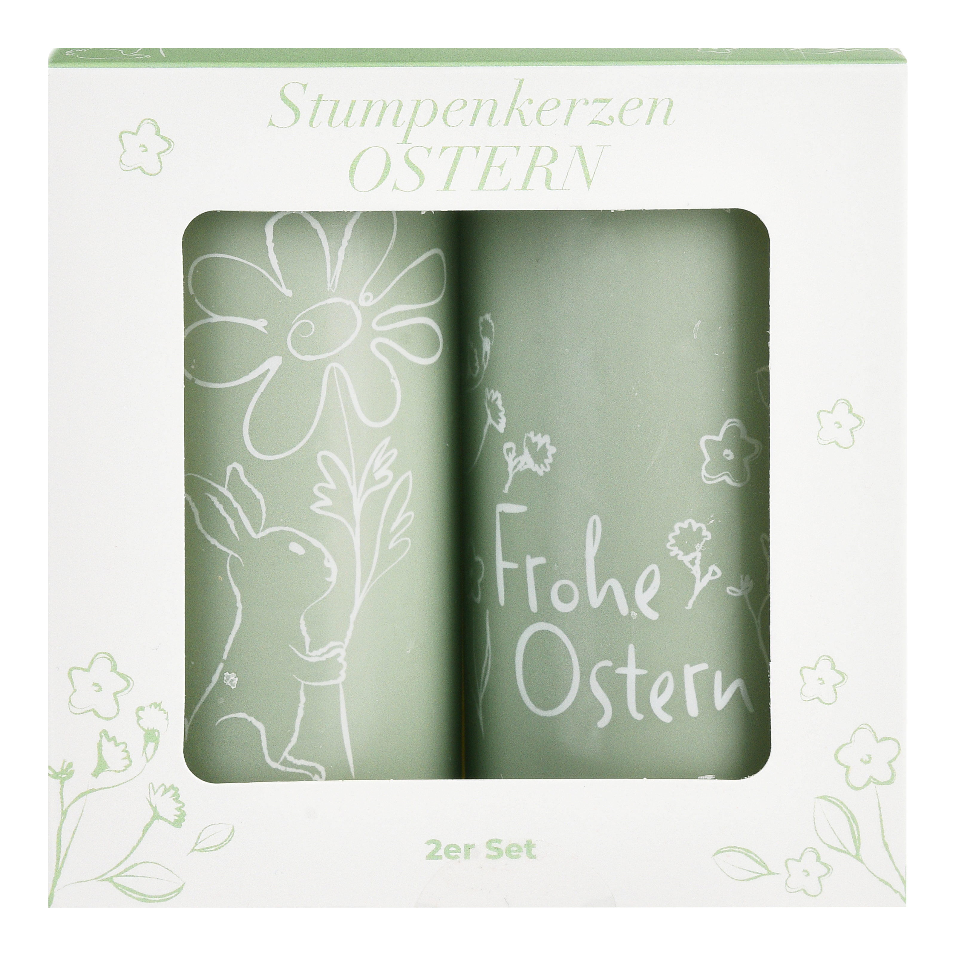 Stumpenkerzen-Set Ostern