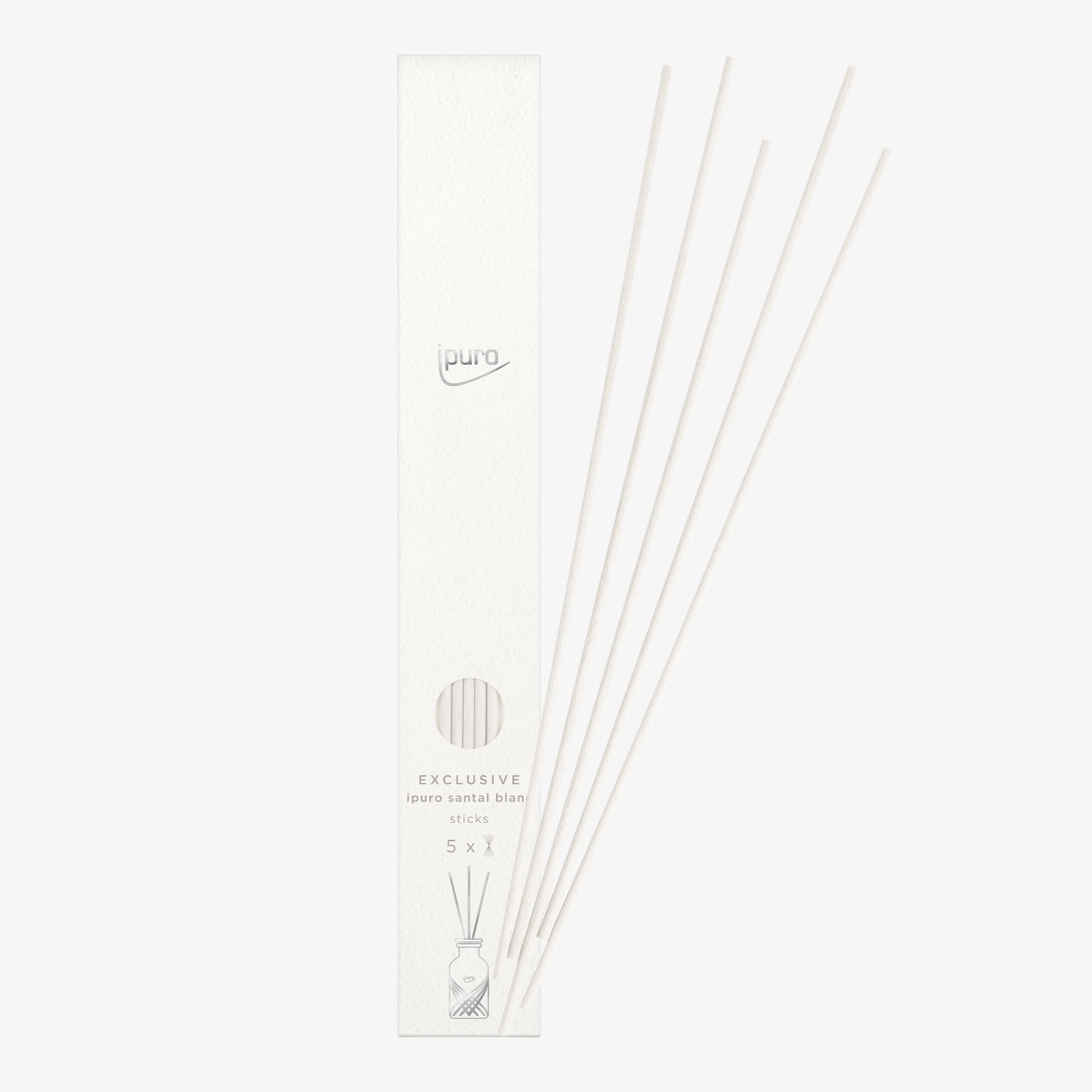 ipuro EXCLUSIVE Sticks Santal Blanc für 240 ml-Raumdüfte