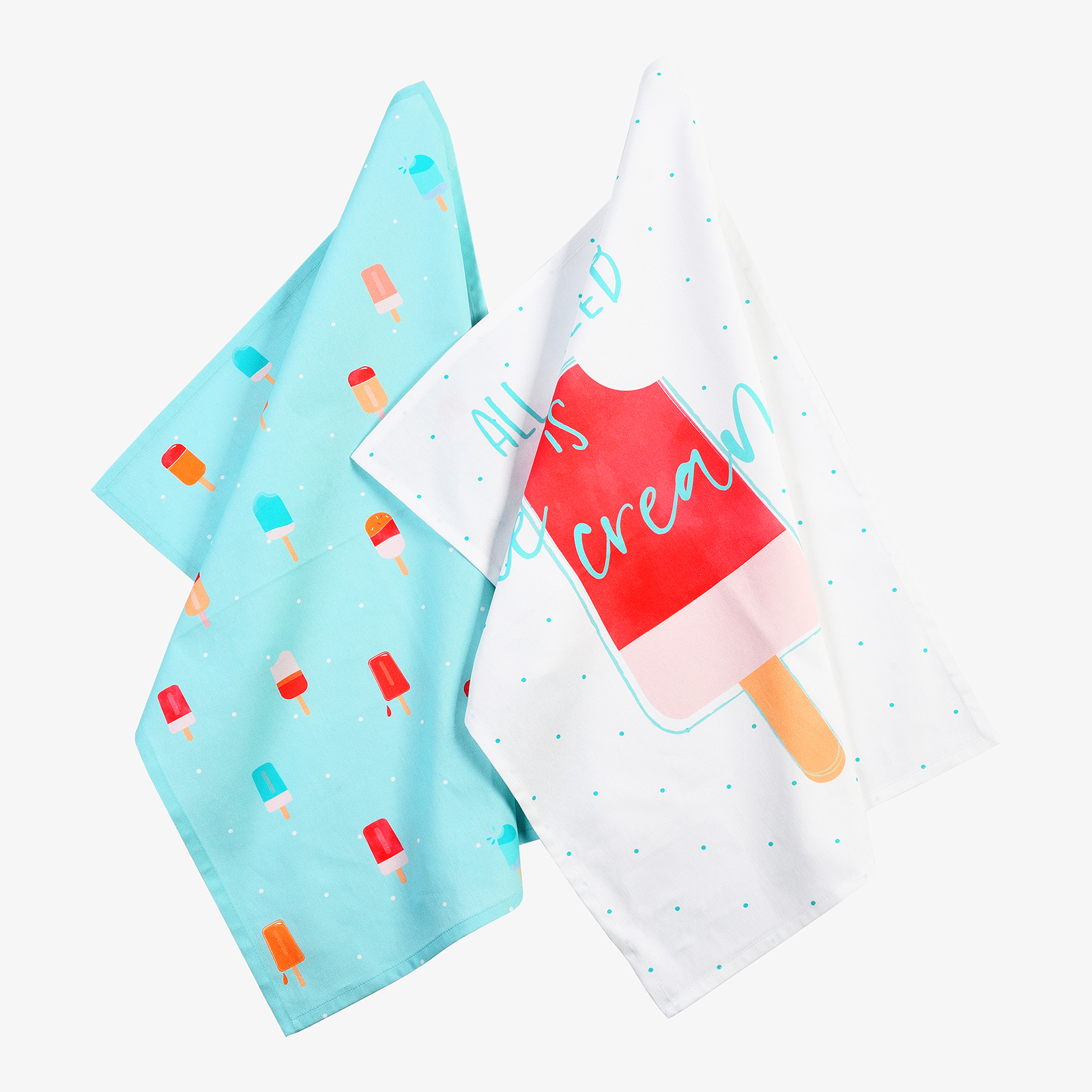 Geschirrtuch-Set Eiscreme