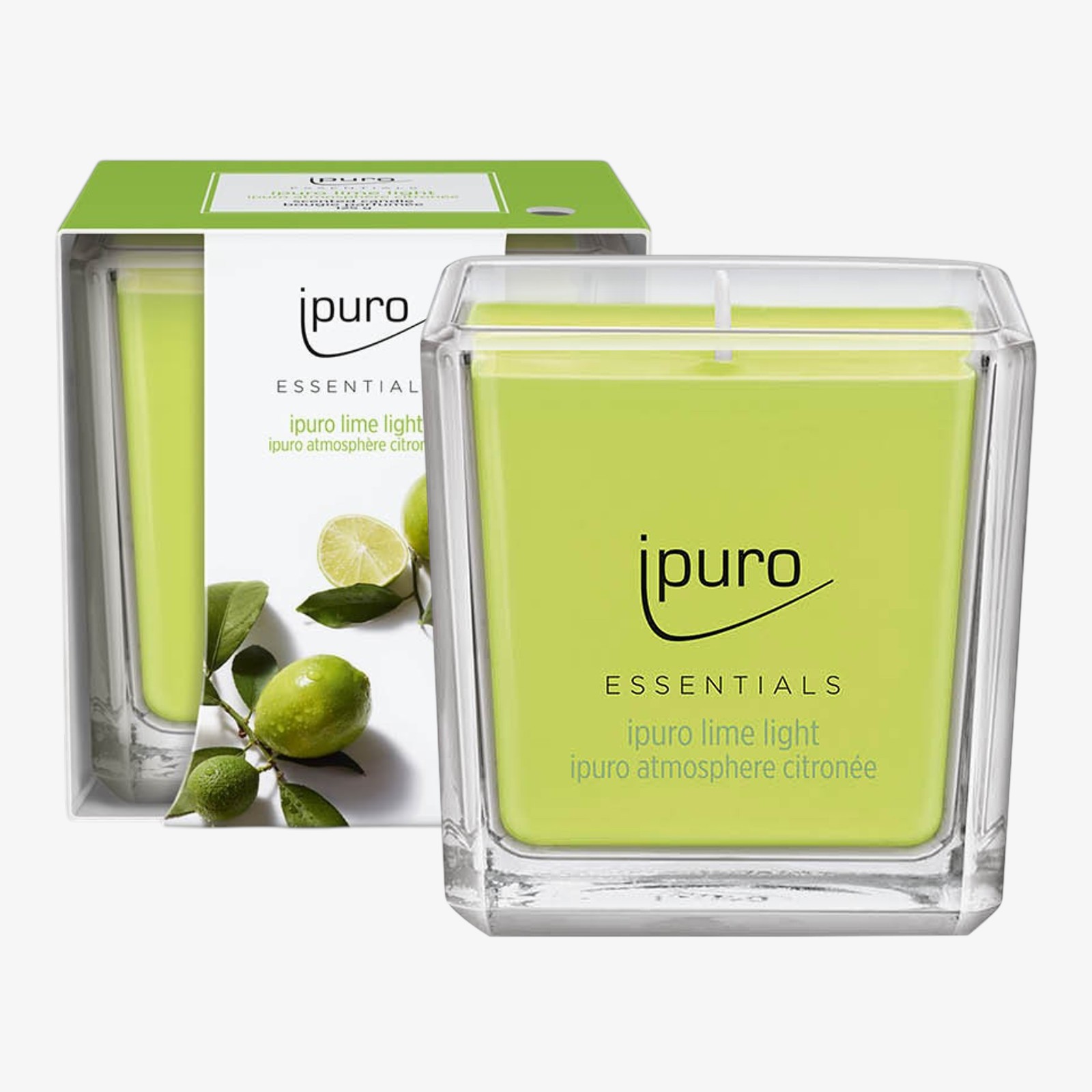 ipuro ESSENTIALS Duftkerze Lime Light
