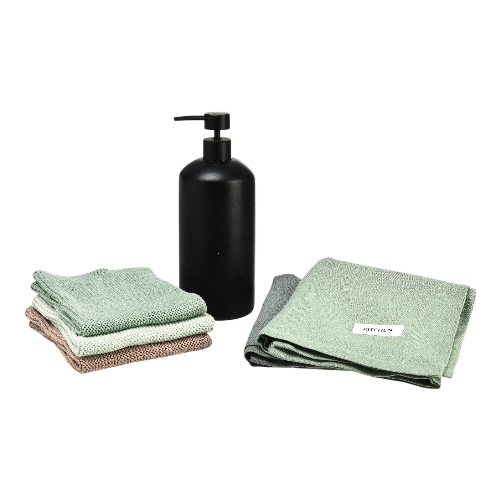 Spültücher-Set mit Seifenspender