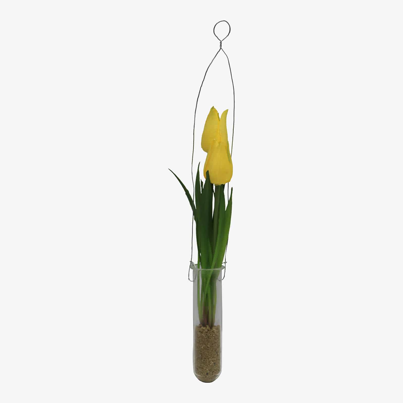 Kunstblume Tulpe in Reagenzglas