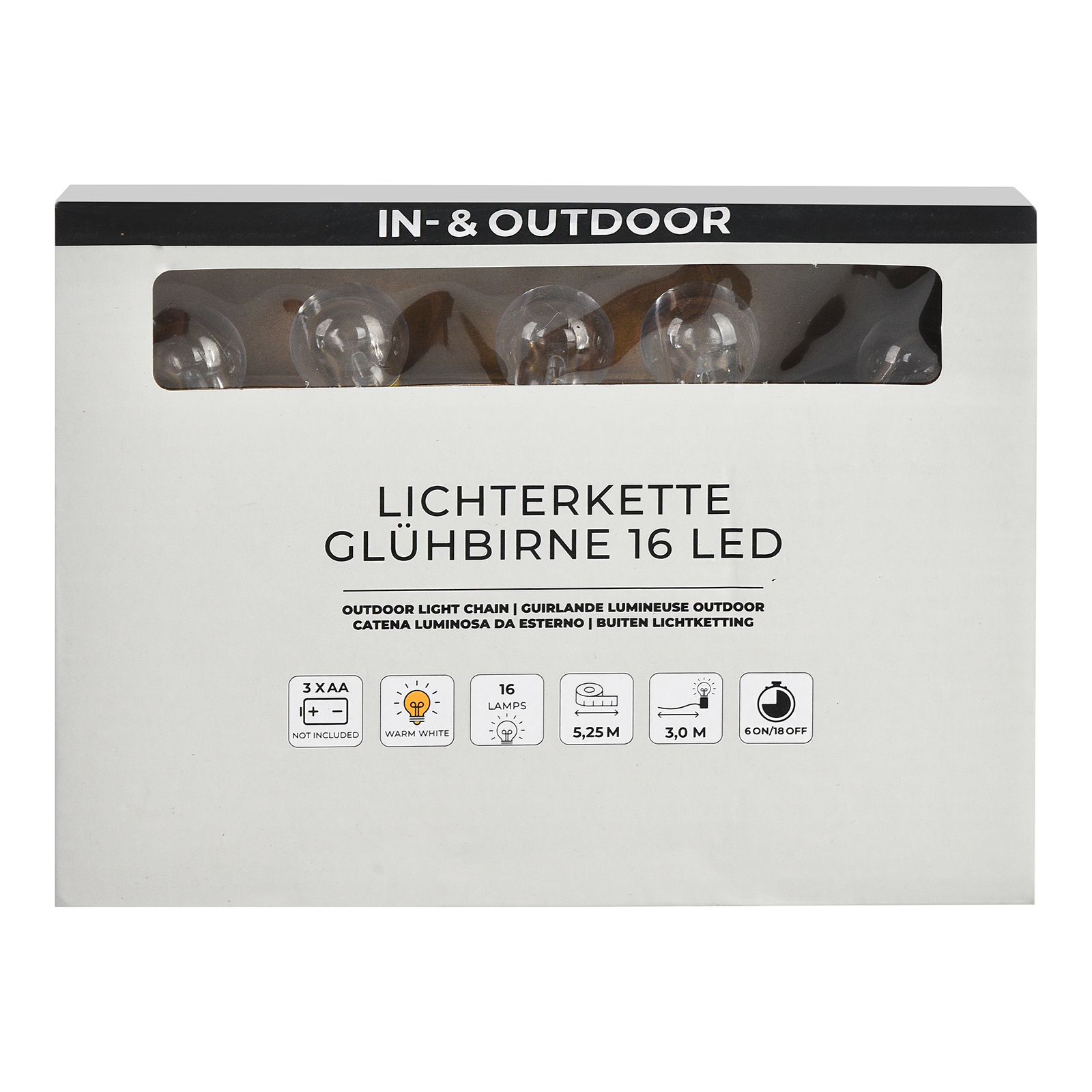 In- & Outdoor-Lichterkette Glühbirne