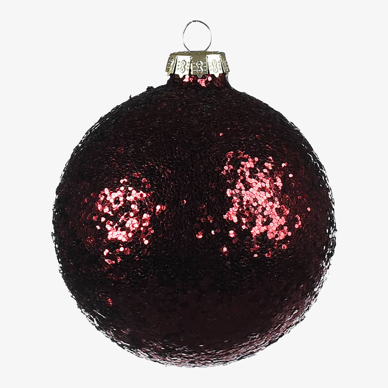 Glas-Weihnachtskugel Glimmer