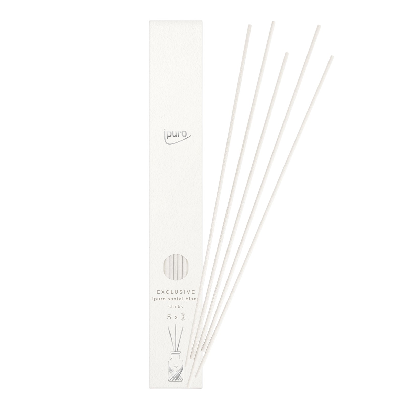 ipuro EXCLUSIVE Sticks Santal Blanc für 240 ml-Raumdüfte
