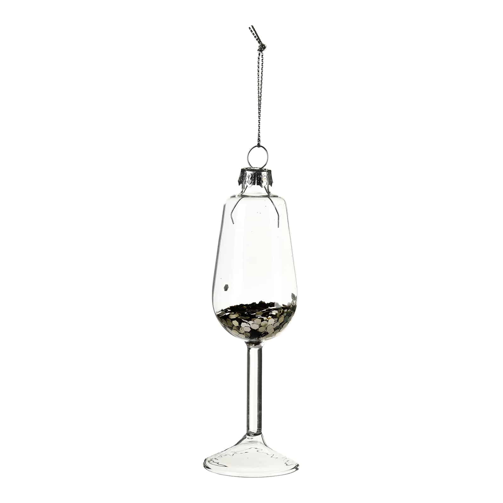 Glas-Baumschmuck Sektglas