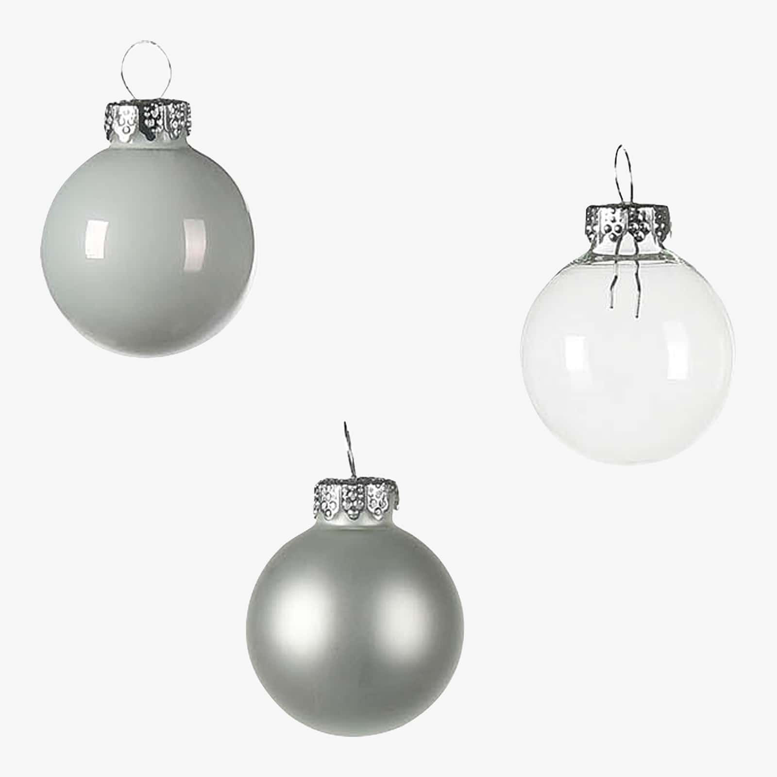 Glas-Mini-Weihnachtskugel-Set