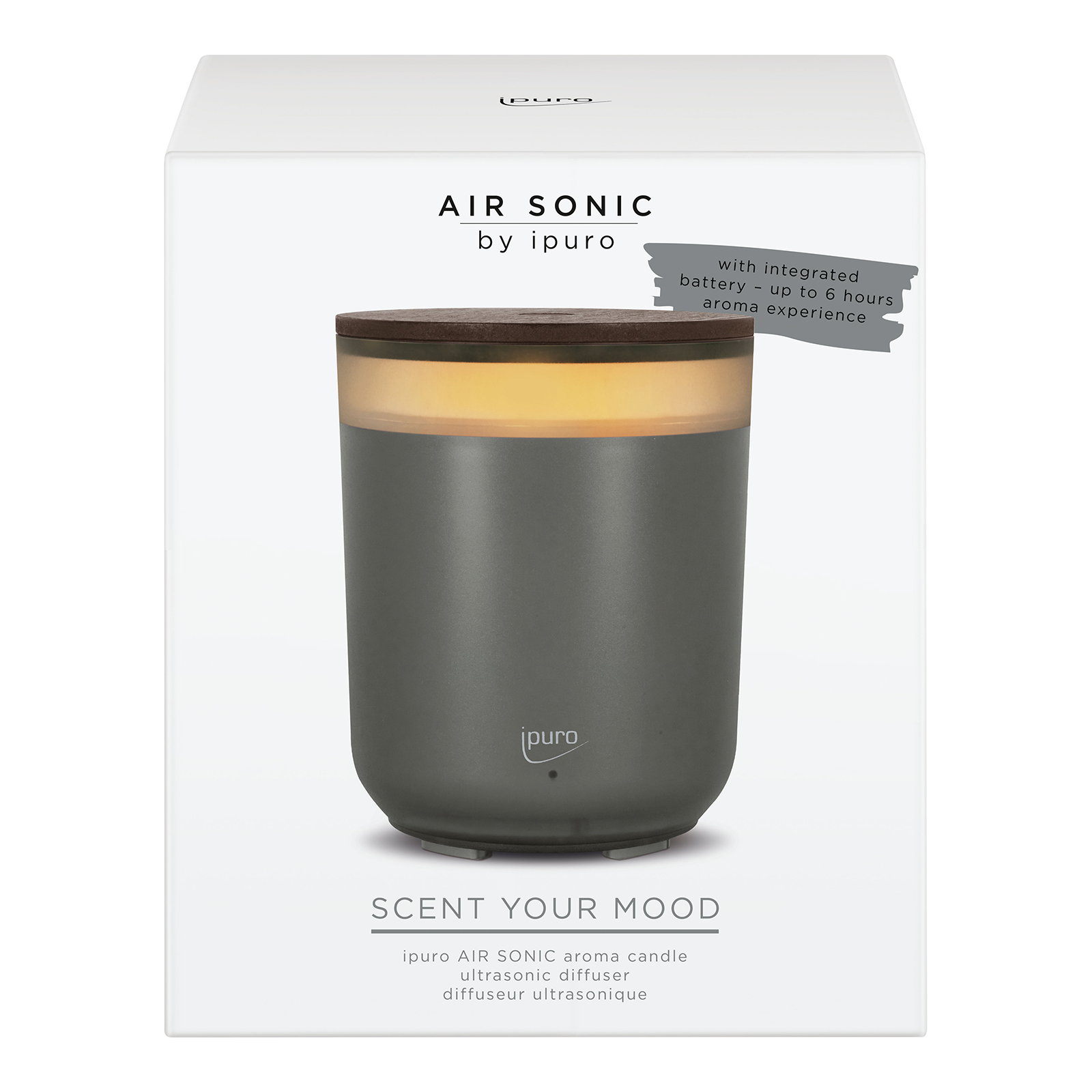 Ipuro AIR SONIC Elektrischer Aroma-Diffusor Aroma Candle