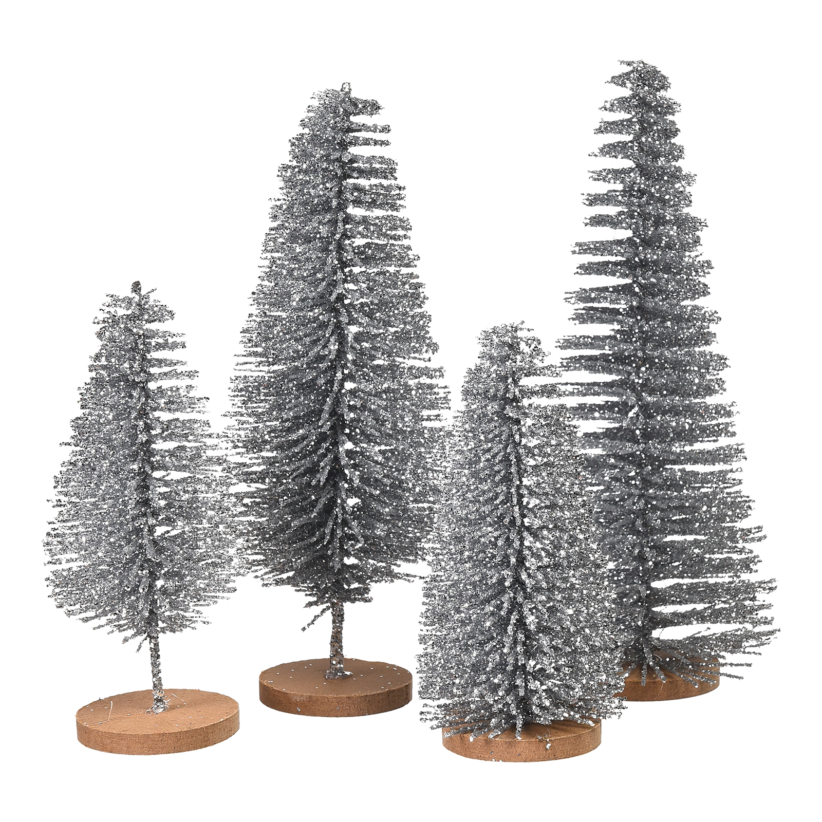 Deko-Objekt-Set Glitzer-Baum