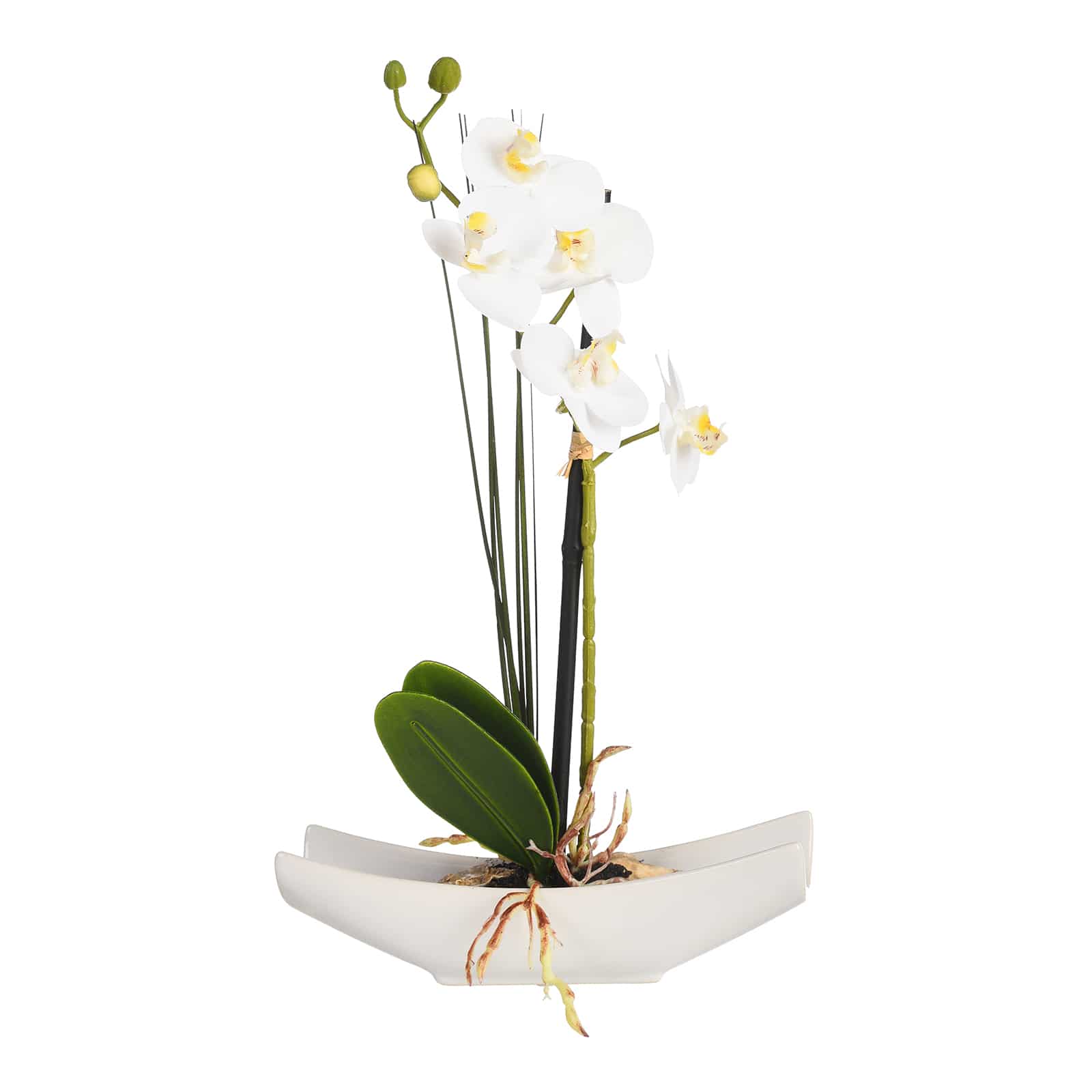 Kunstblume Orchidee in Schale