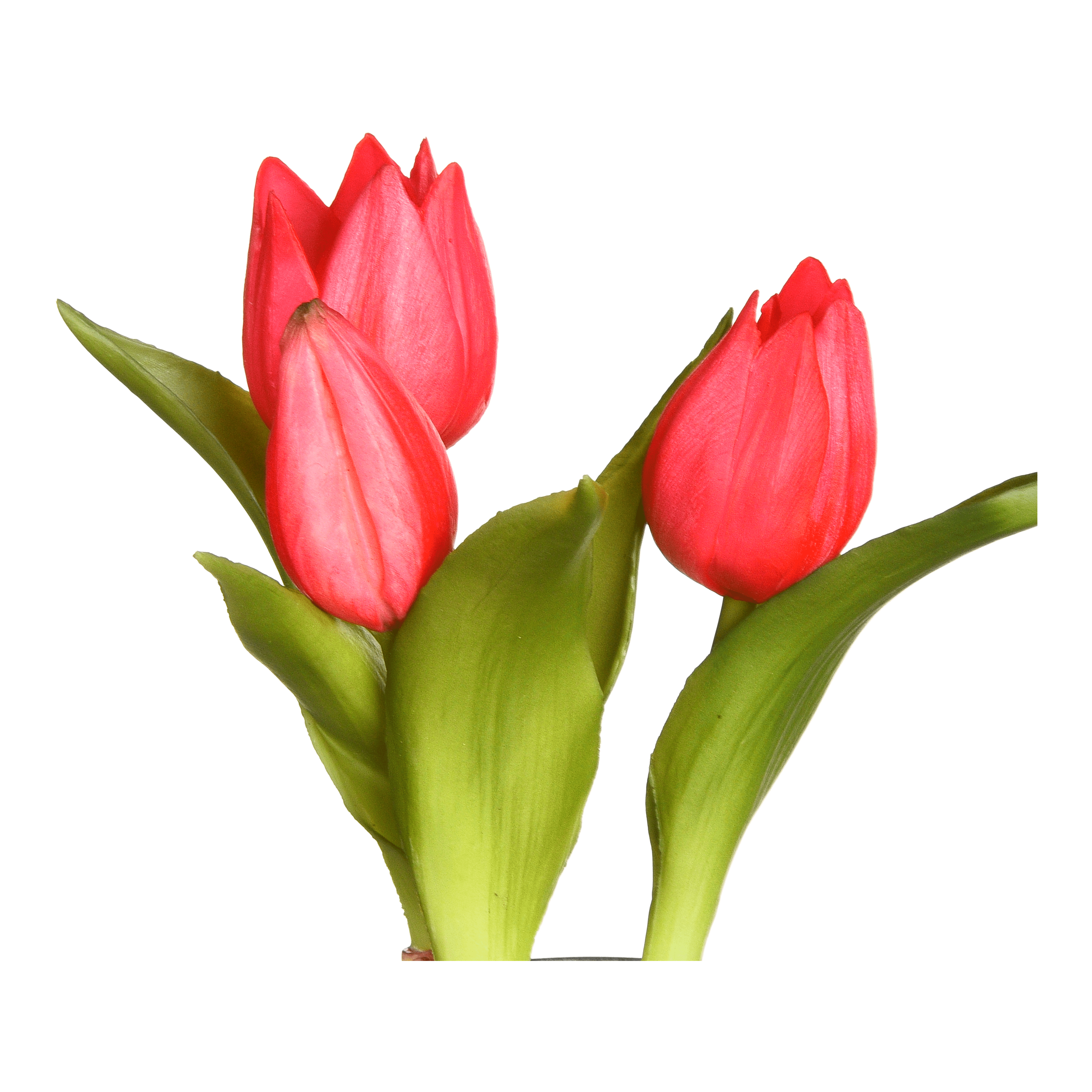 Kunstblume Tulpe im Zinktopf