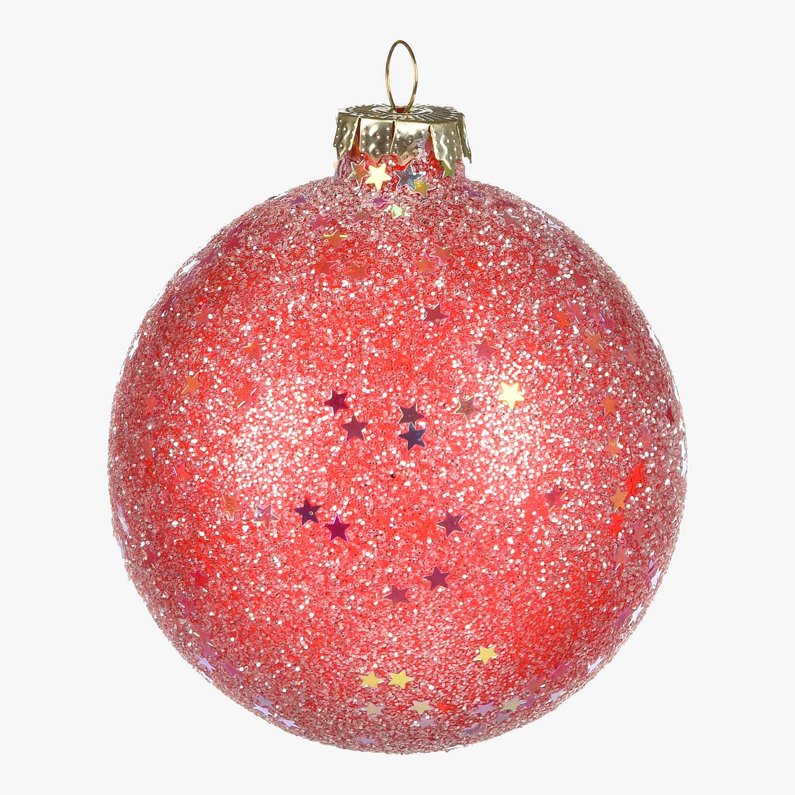 Glas-Weihnachtskugel Stars Allover