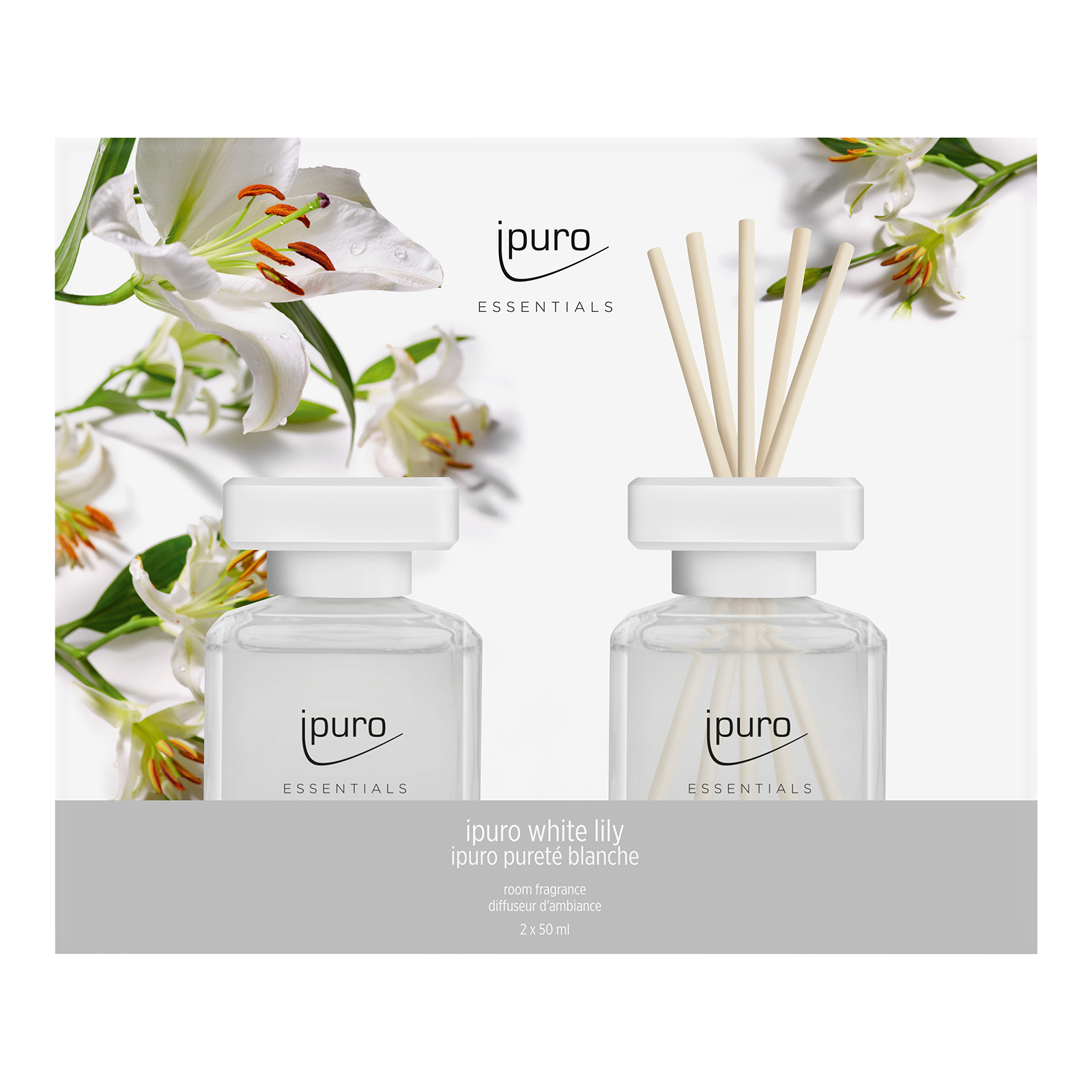 ipuro ESSENTIALS Raumduft-Set White Lily